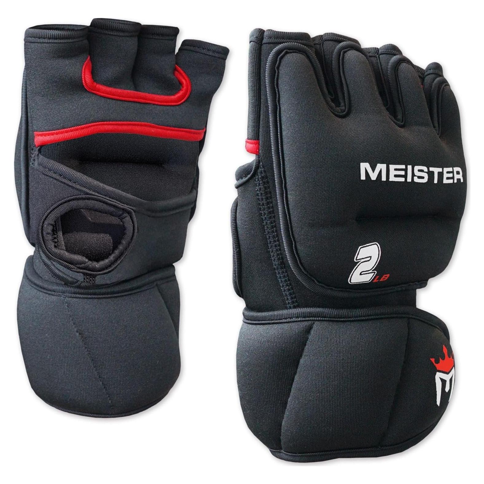 Guantes con peso Meister de neopreno 2lb para entrenamiento