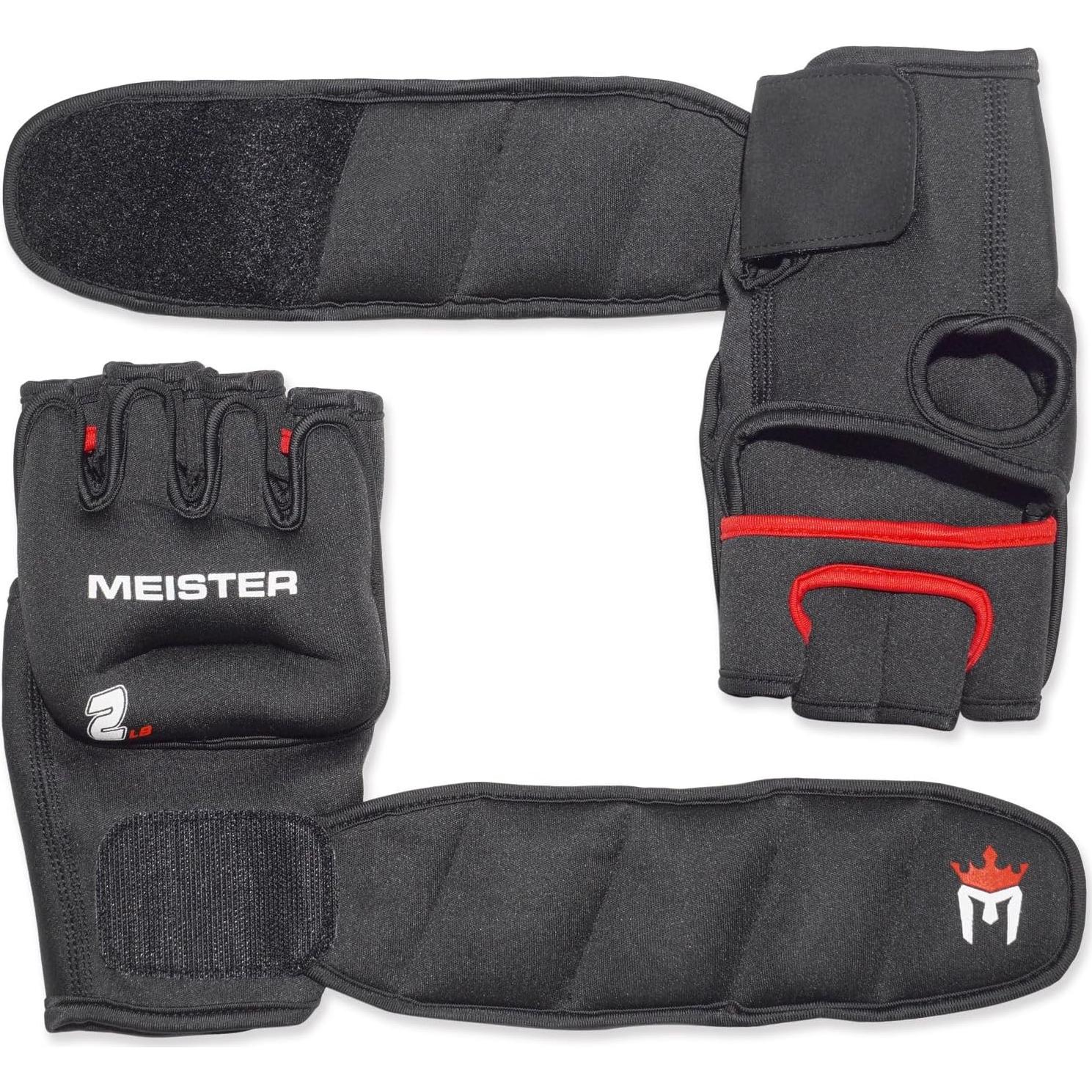 Guantes con peso Meister de neopreno 2lb para entrenamiento