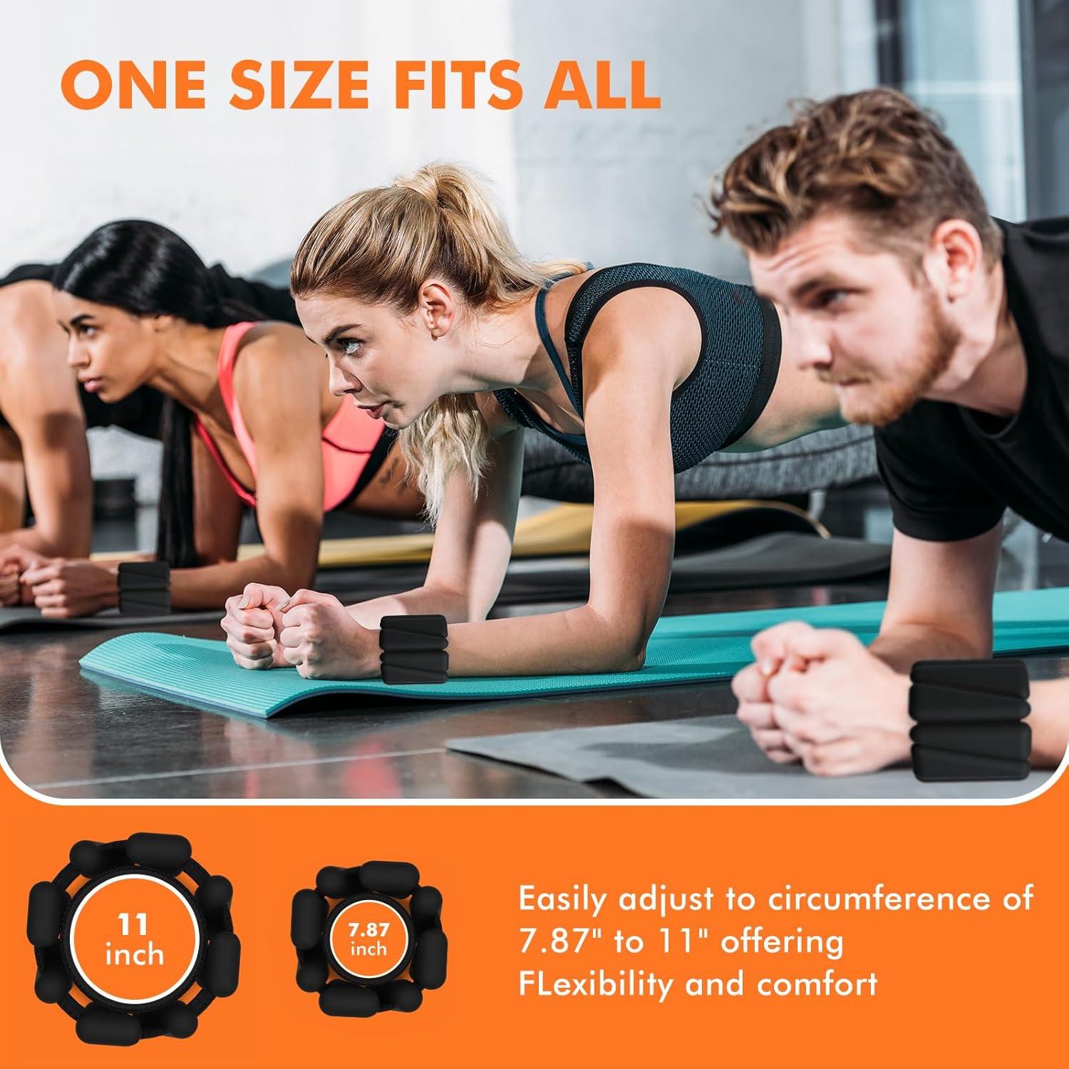 Pesas de Muñeca y Tobillo WUSOPU Ajustables 0.45 kg - Set de 2