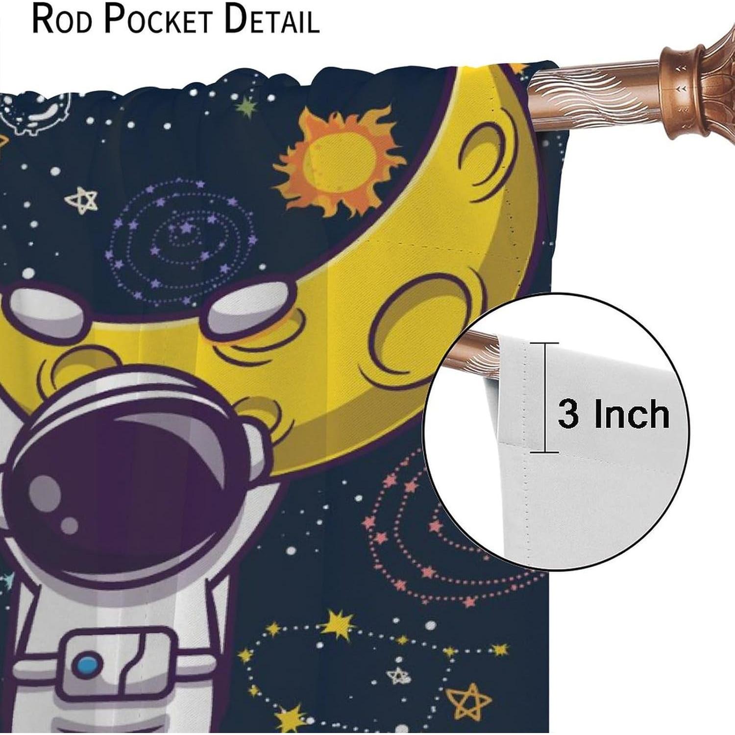 Cortinas Blackout Llylumty Espacio 2 Paneles 80x160cm