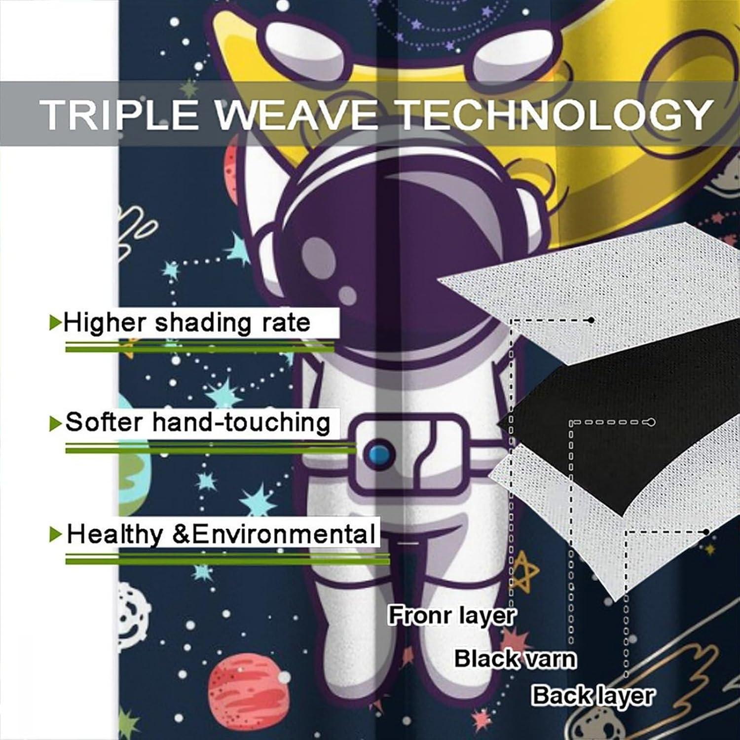 Cortinas Blackout Llylumty Espacio 2 Paneles 80x160cm