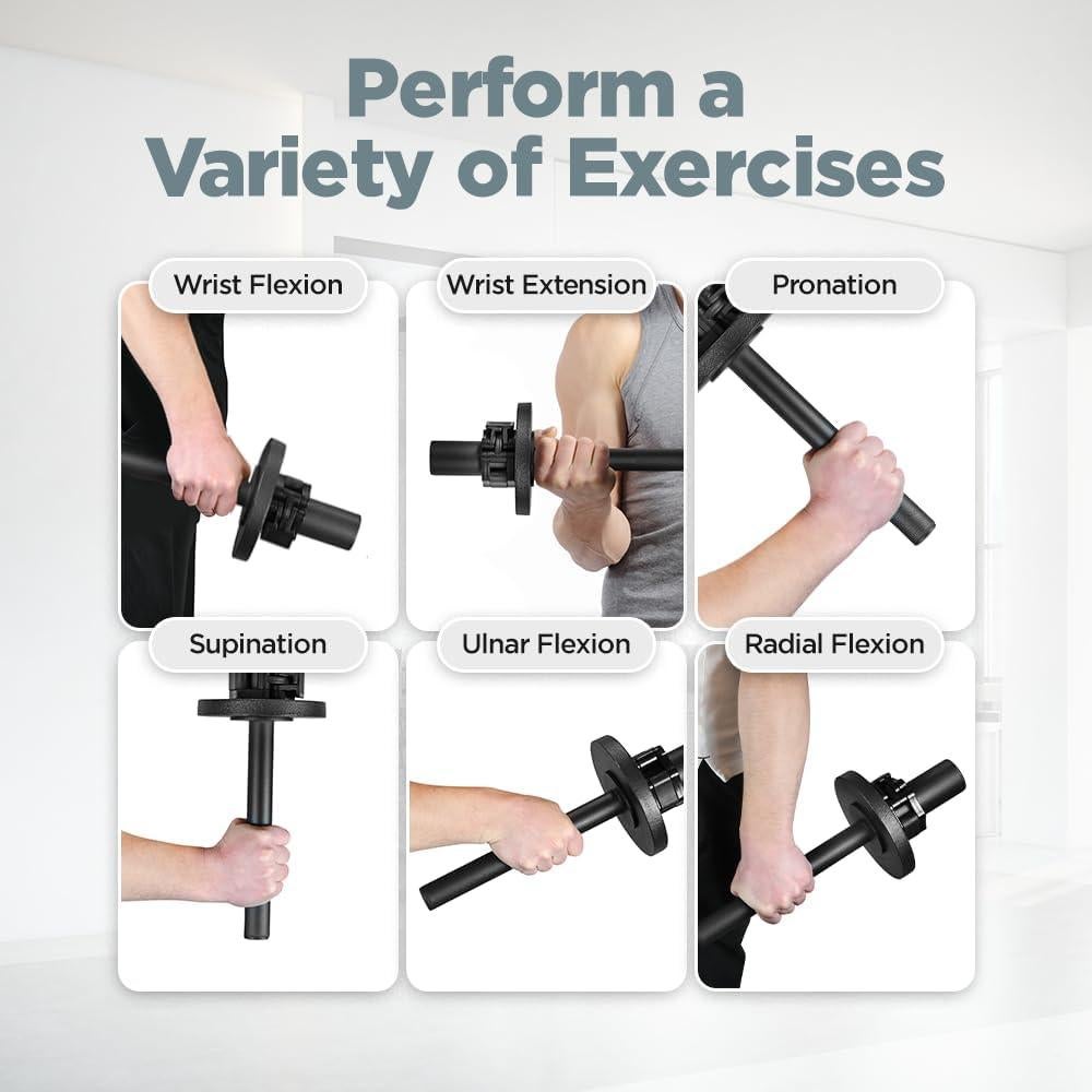 Fortalecedor de Muñeca Logest - Ejercitador de Antebrazo Pesado