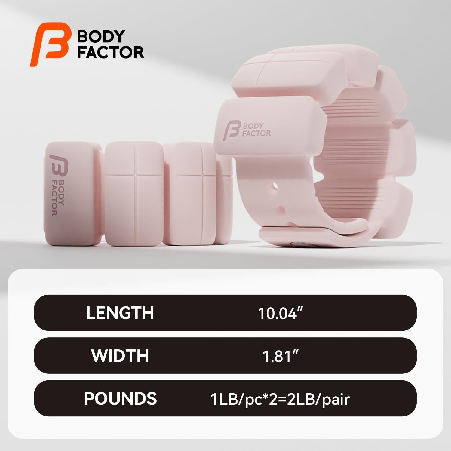 Pesas de Muñeca Body Factor 0.45 kg Silicona Impermeables