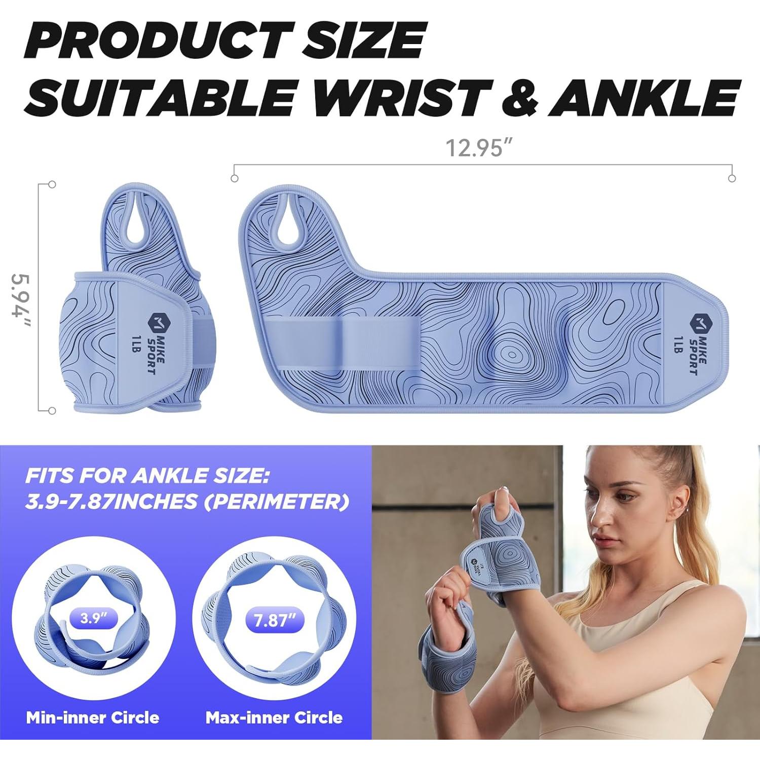 Pesas de Tobillo M Mike Sport 0.45 kg cada una - 1 par