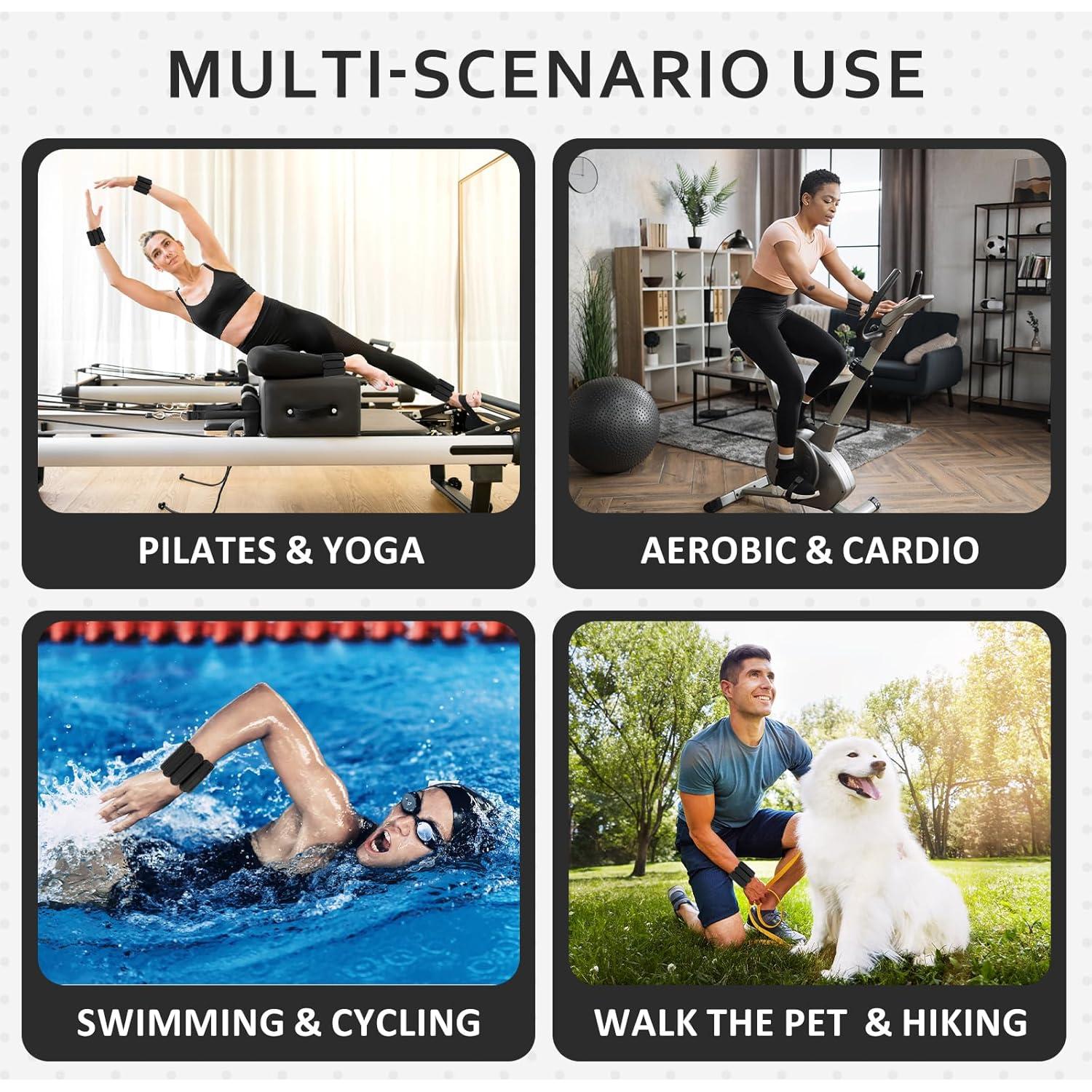 Conjunto de Pesas Ajustables Grednfhat para Muñeca y Tobillo 0.45 kg