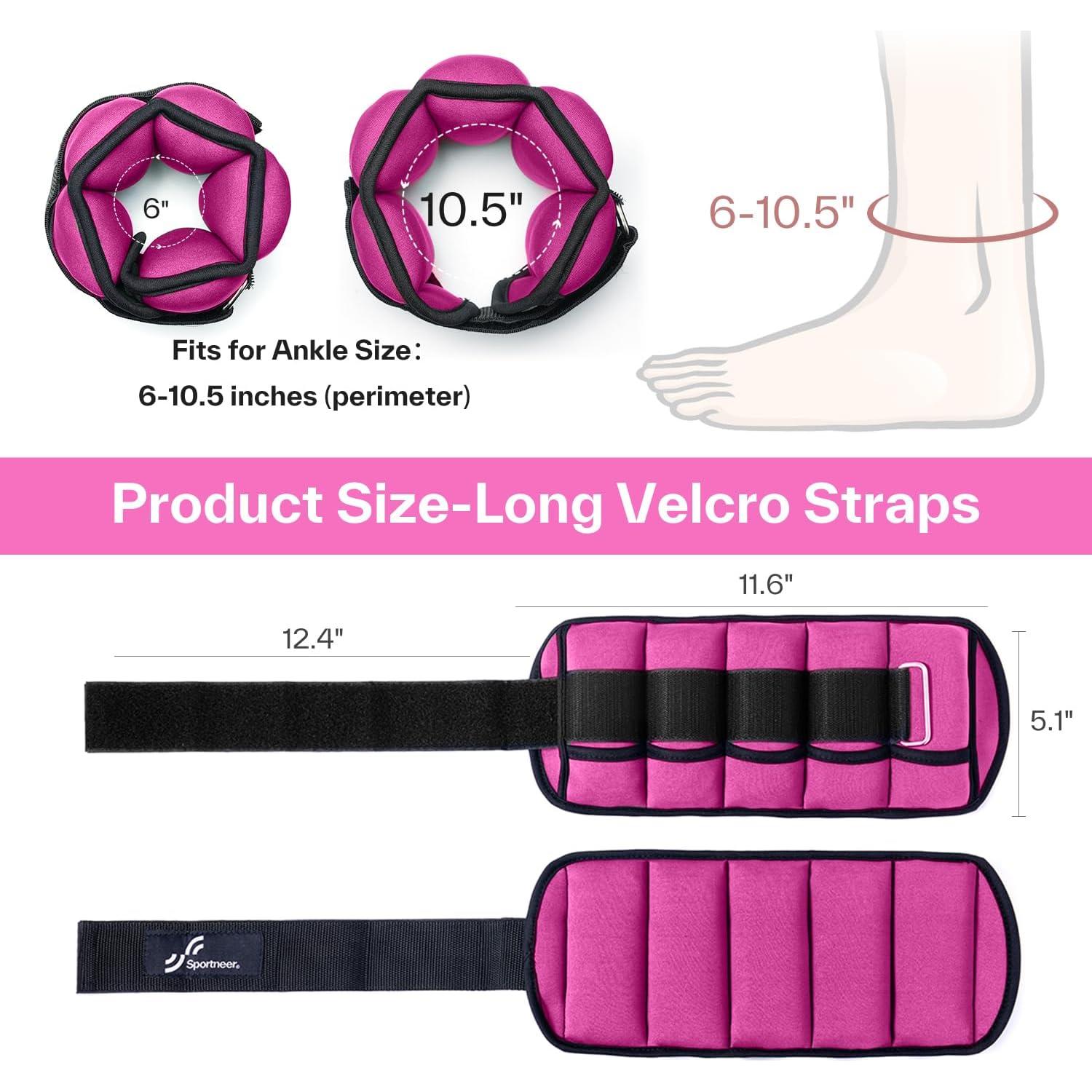 Pesas Ajustables Sportneer para Tobillo y Muñeca 1.8 kg