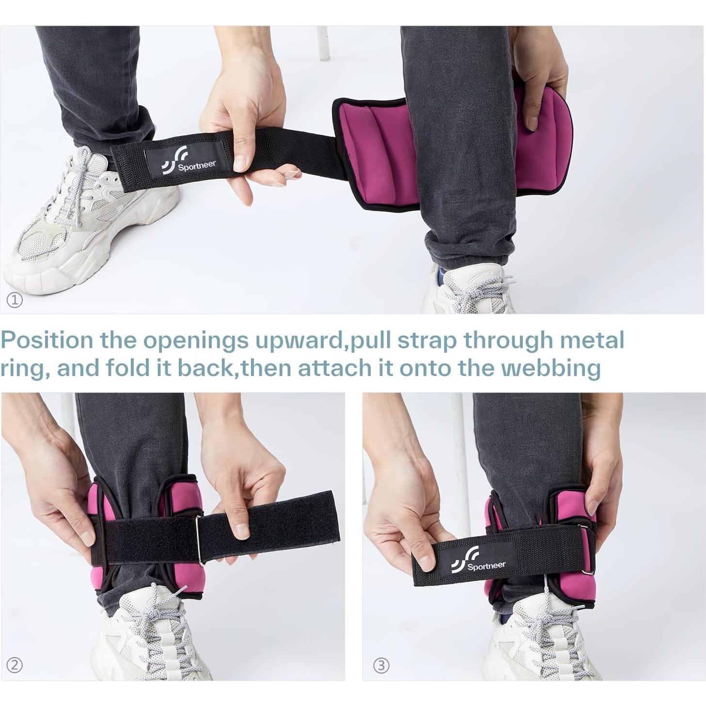 Pesas Ajustables Sportneer para Tobillo y Muñeca 1.8 kg