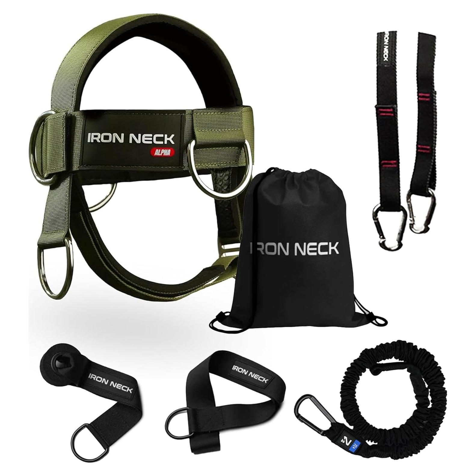 Arnés de Cuello Iron Neck Alpha con Kit Mediano para Entrenamiento
