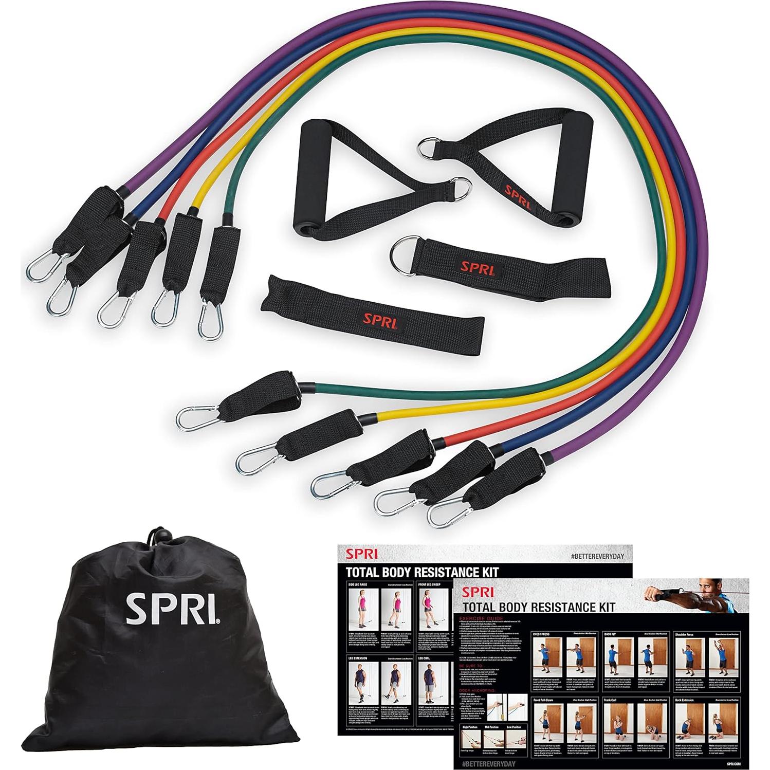 Kit de Bandas de Resistencia SPRI - 5 Niveles para Ejercicio