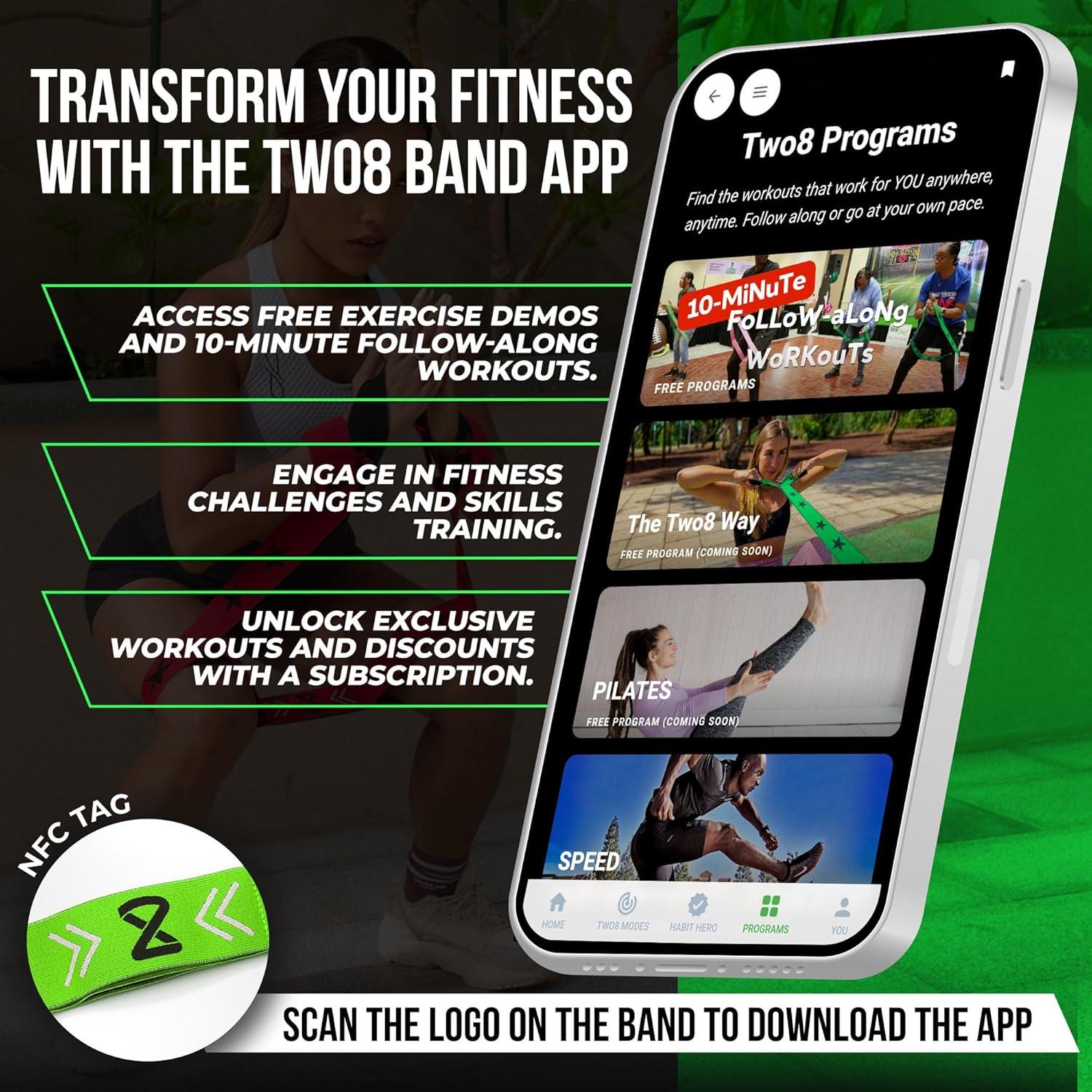 Bandas de Resistencia Two8 - Entrenamiento de Fuerza y Rehabilitación