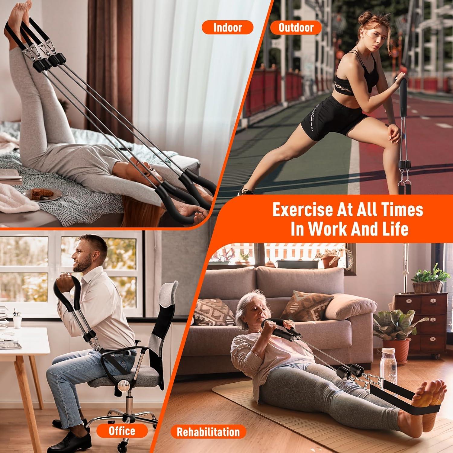 Banda de Resistencia SEBIT con Mangos - Entrenamiento en Casa