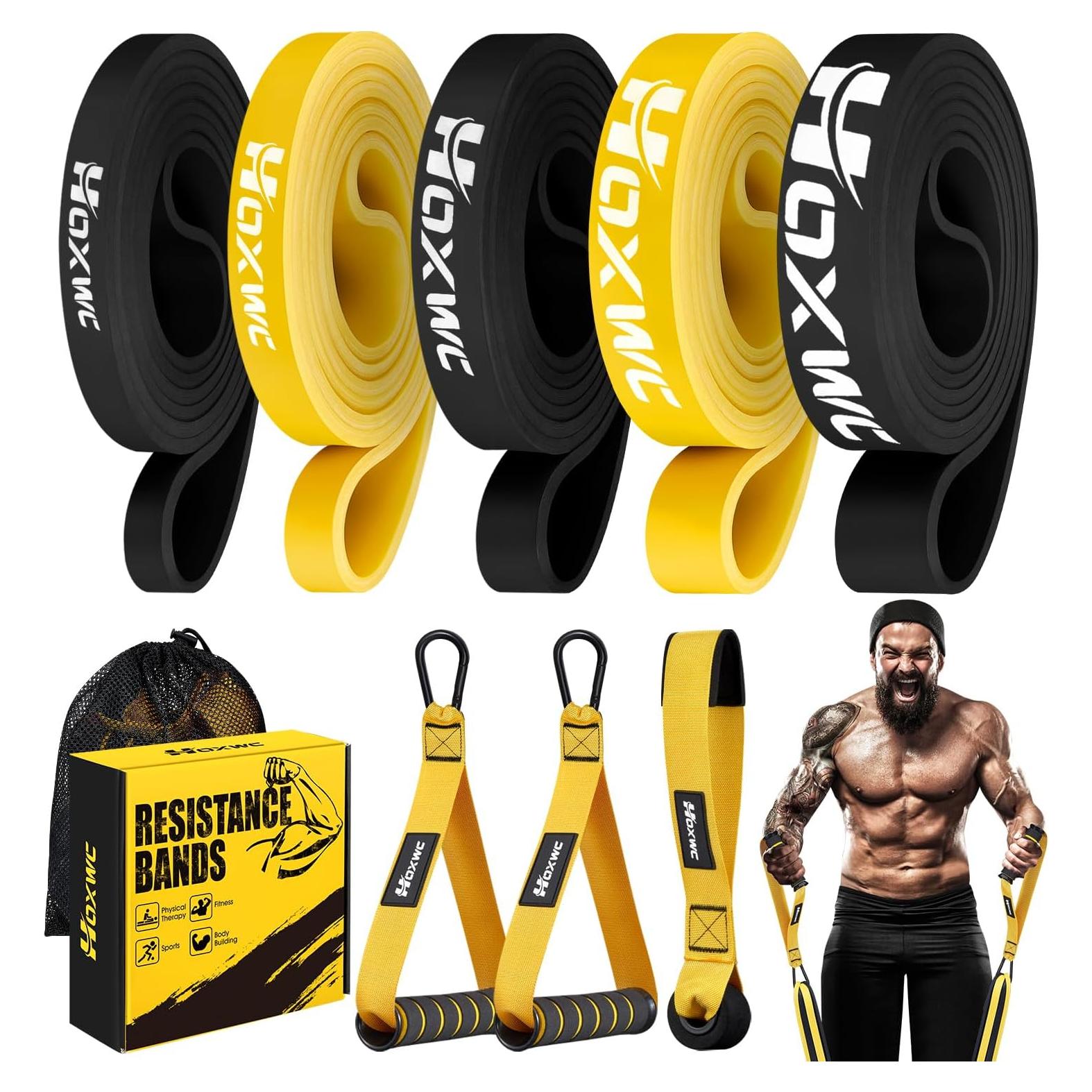 Bandas de Resistencia HOXWC 5 Niveles 36.29 kg para Ejercicio