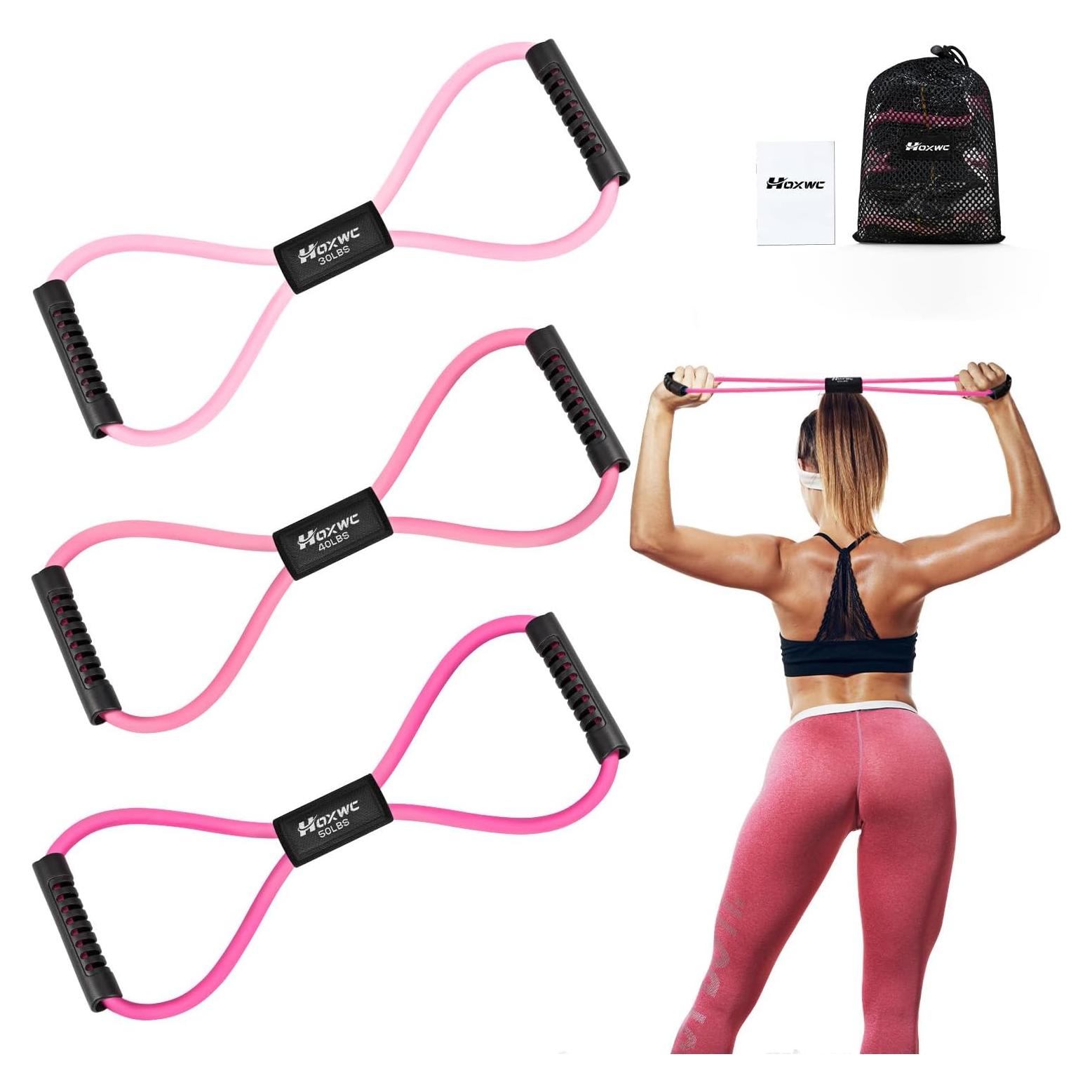 Banda de Resistencia Figura 8 HOXWC para Ejercicio y Yoga