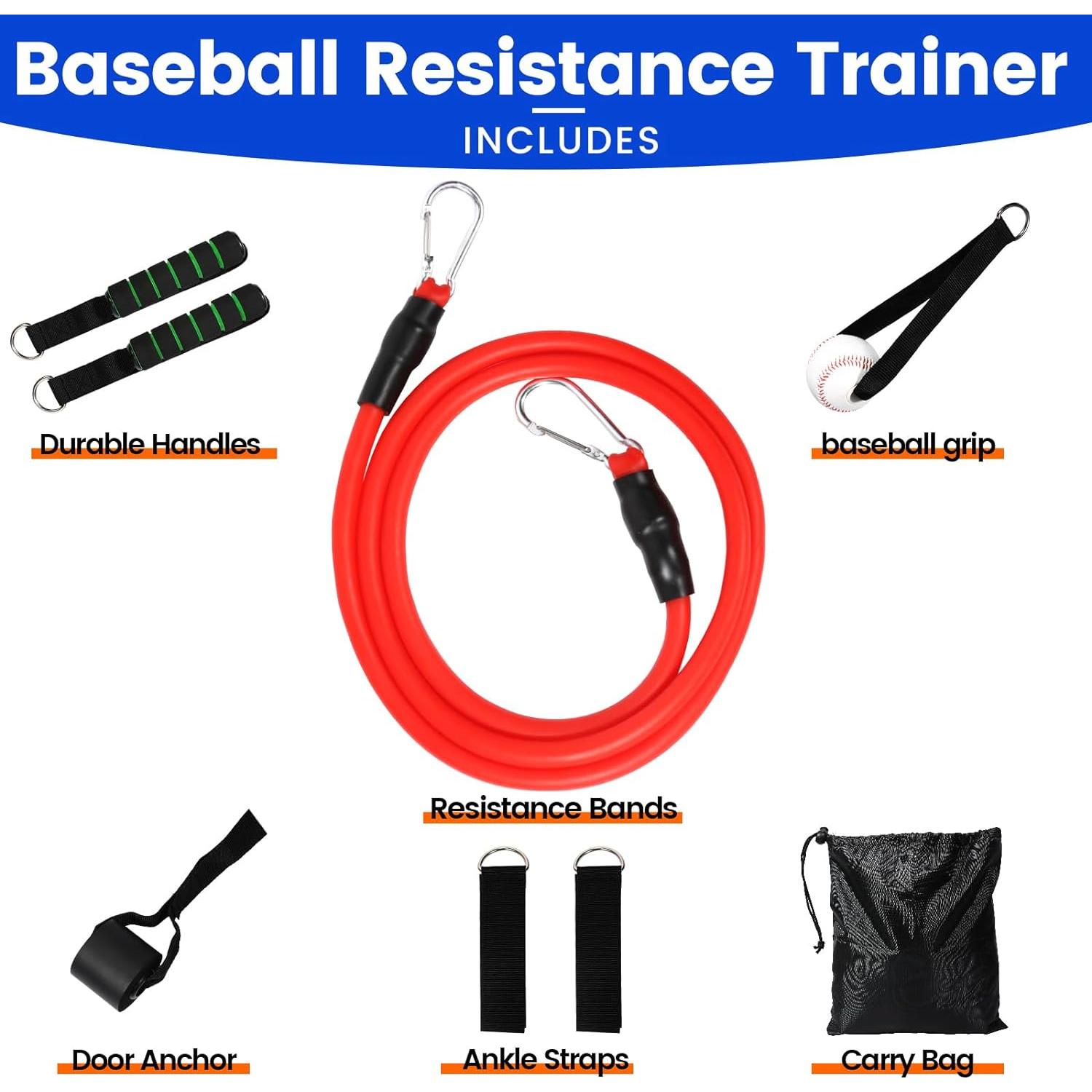 Entrenador de Resistencia de Béisbol Davllin 12-en-1 con Bandas