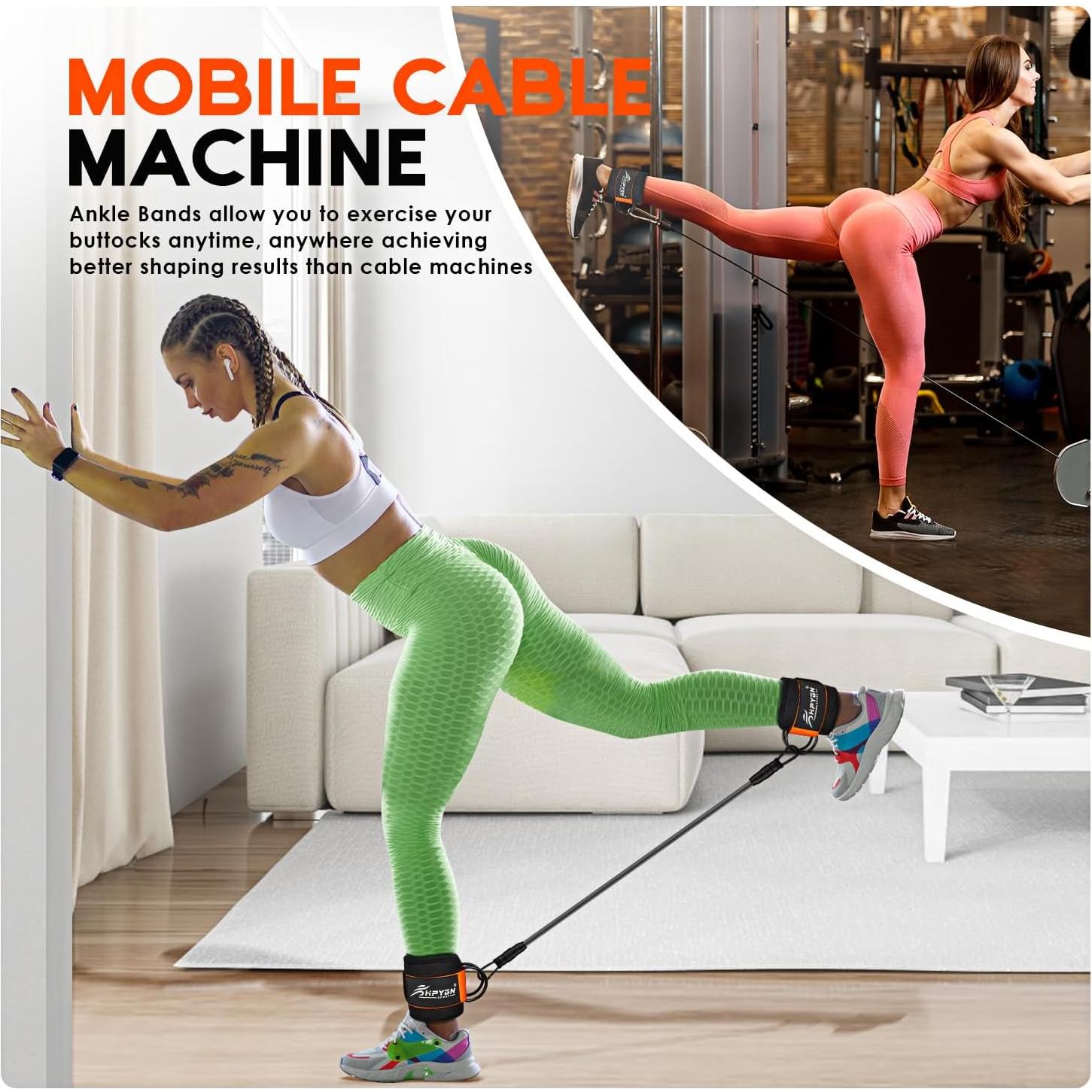 Bandas de Resistencia para Tobillo HPYGN - 3 Niveles Ajustables