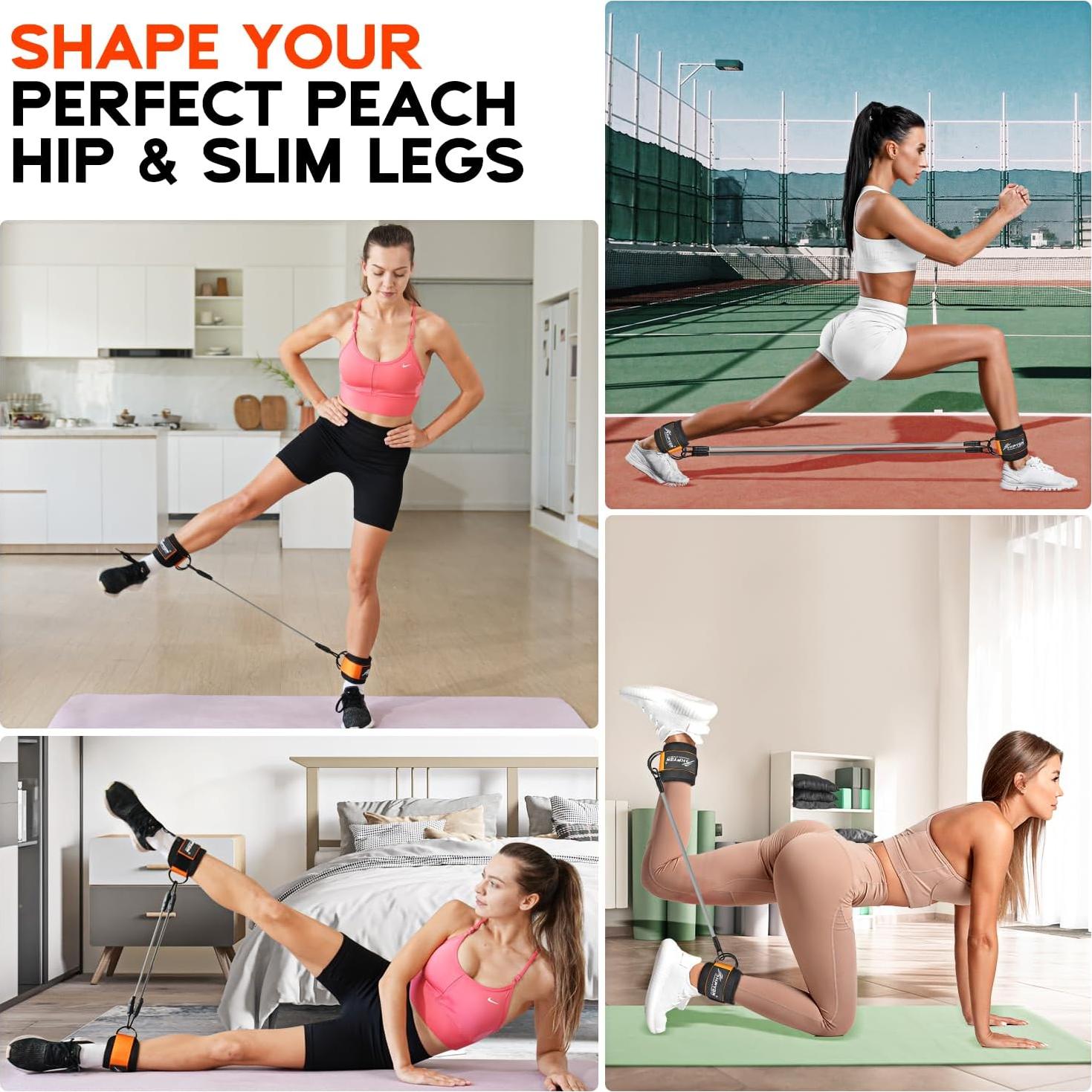 Bandas de Resistencia para Tobillo HPYGN - 3 Niveles Ajustables