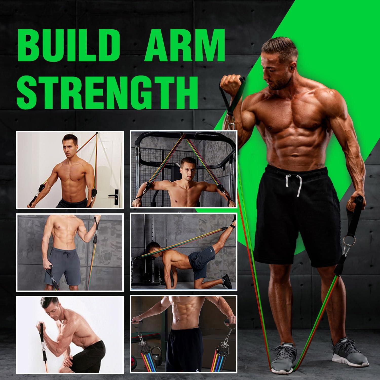 TOBWOLF Entrenador de Resistencia de Béisbol 4PCS 15-30 LB