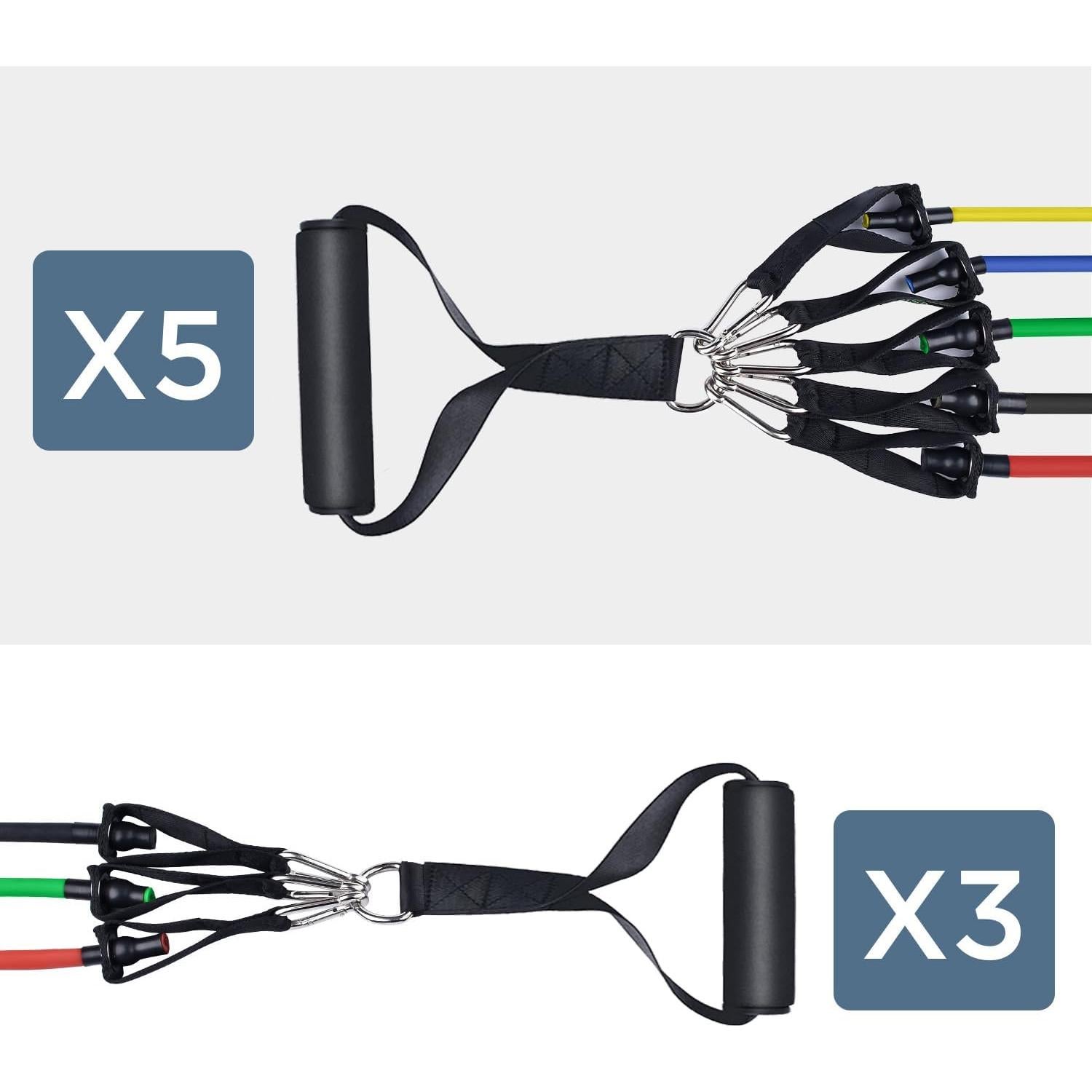 Conjunto de Bandas de Resistencia Simmgud 68 kg con Accesorios