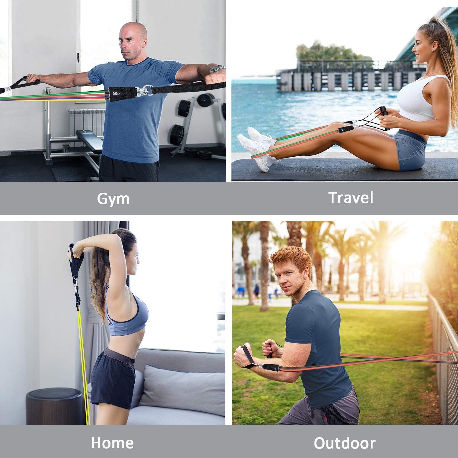 Conjunto de Bandas de Resistencia Simmgud 68 kg con Accesorios