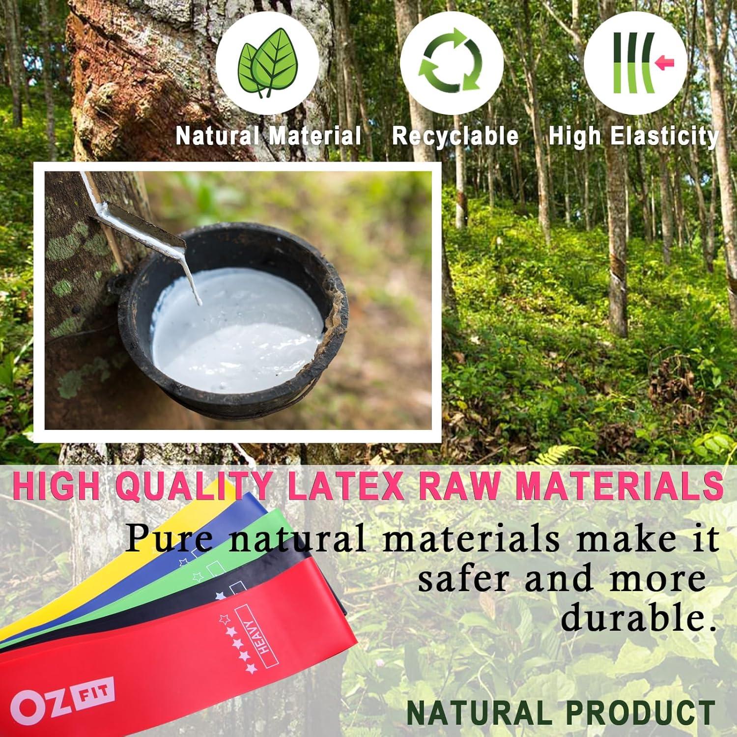 Juego de Bandas de Resistencia OZFIT 5 Niveles para Ejercicio