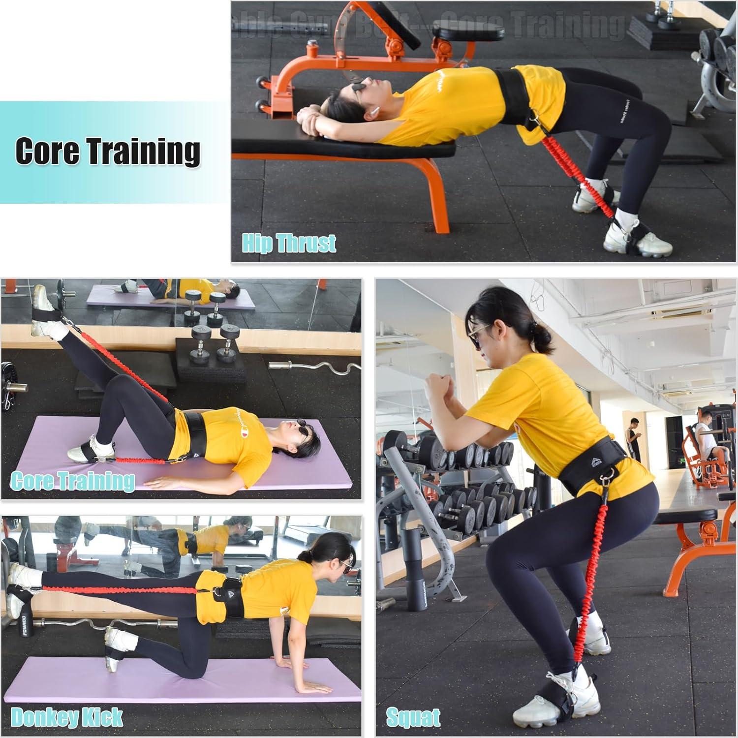 Set de 12 Bandas de Resistencia ATENTO para Ejercicio y Fitness