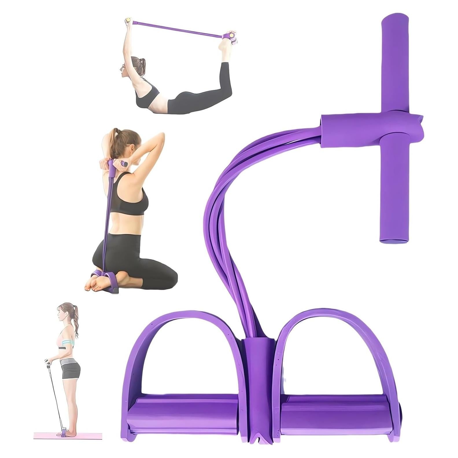 Banda de Resistencia Fitness Tictoyo 4 Tubos Tirador de Tobillo