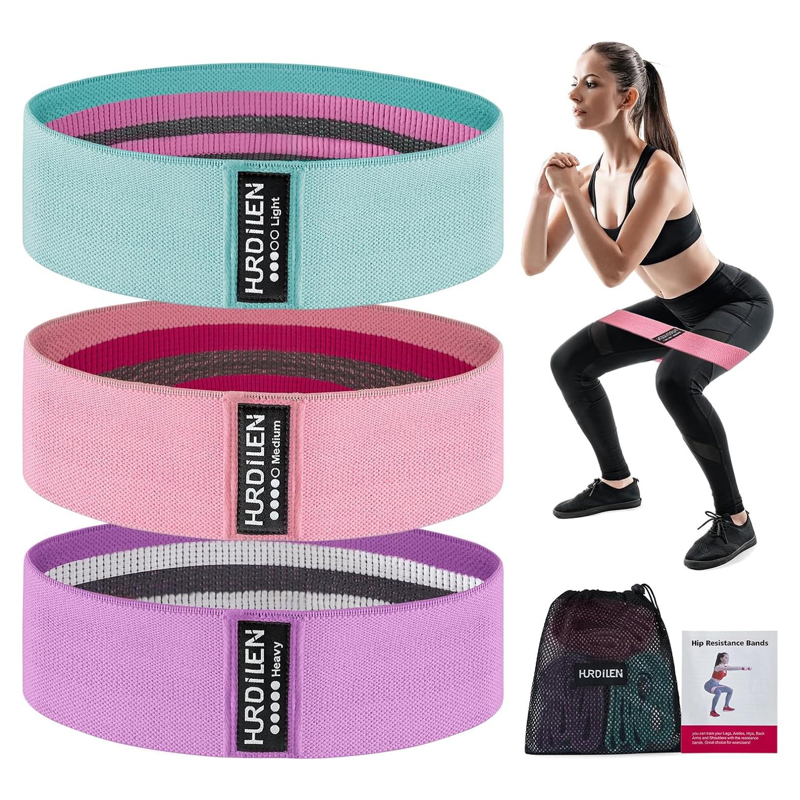Bandas de Resistencia Hurdilen - 3 Niveles para Fitness y Yoga