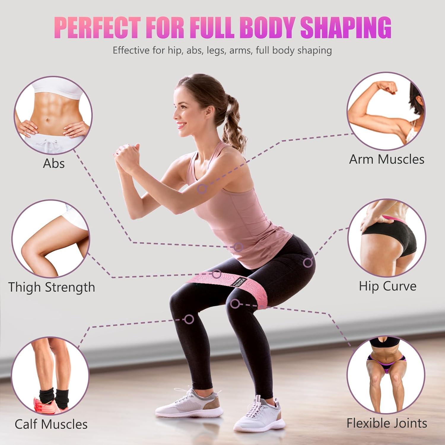 Bandas de Resistencia Hurdilen - 3 Niveles para Fitness y Yoga