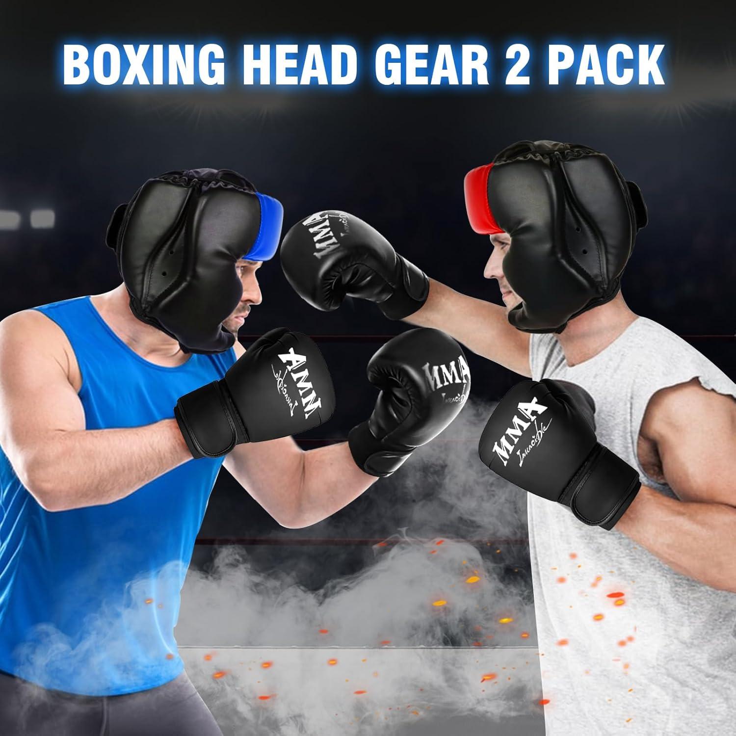 Paquete de 2 Cascos de Boxeo YORWHIN - Protección Completa Unisex