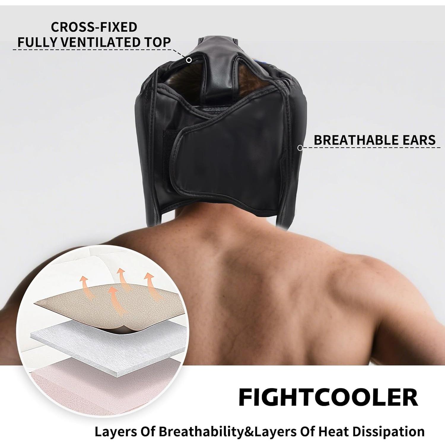 Casco de Boxeo ZERUIDM 2-Pack Rojo y Azul para Sparring