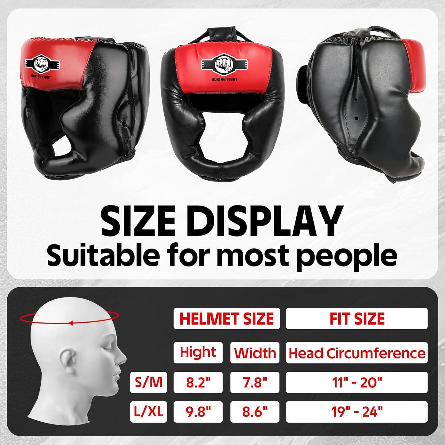 Casco de Boxeo YORWHIN para Entrenamiento y Sparring S/M