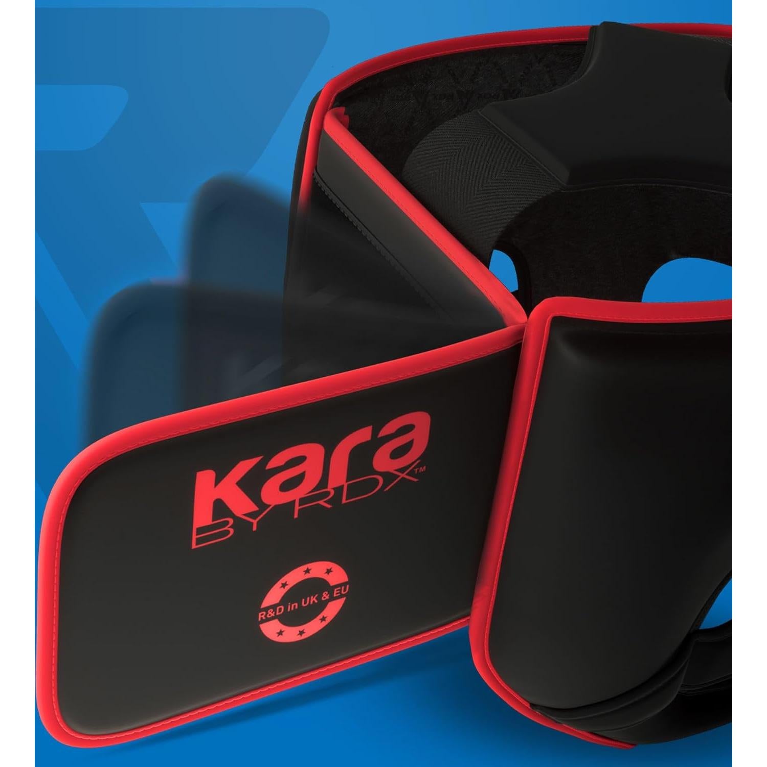 Casco de Boxeo RDX Kids Rojo Ajustable para Sparring MMA