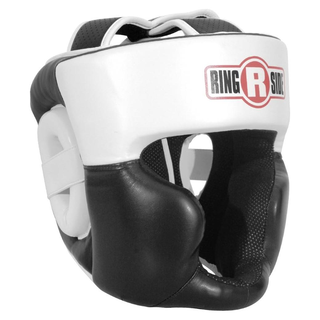 Casco de Boxeo Ringside Negro Pequeño con Acolchado