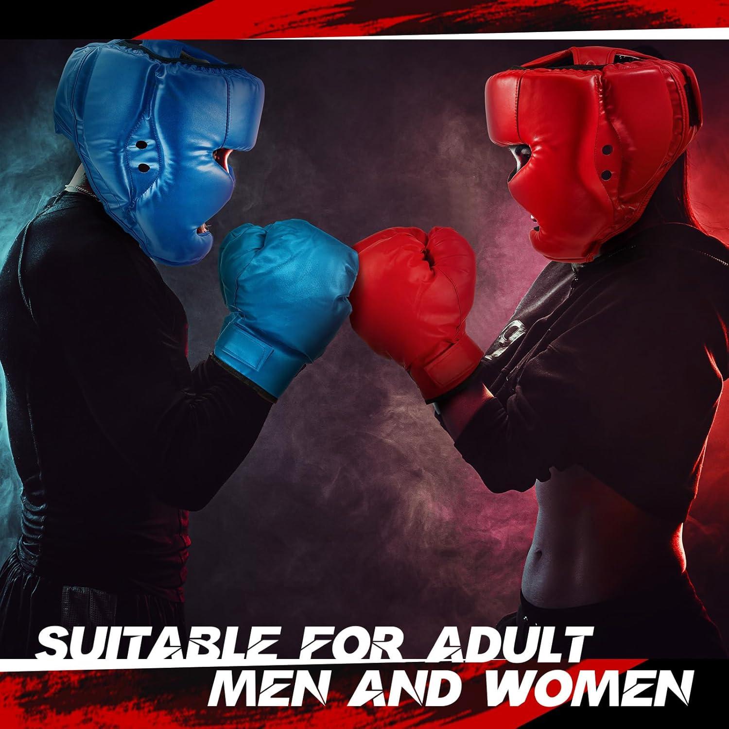 Casco de Boxeo Ajustable Jenaai 3 Pcs para Adultos MMA