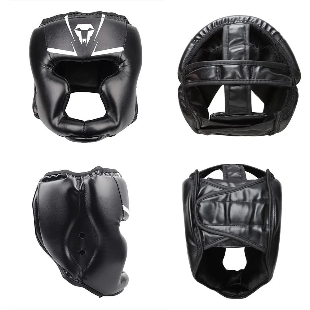 Cabezal de Boxeo LangRay Negro Pequeño para Sparring MMA