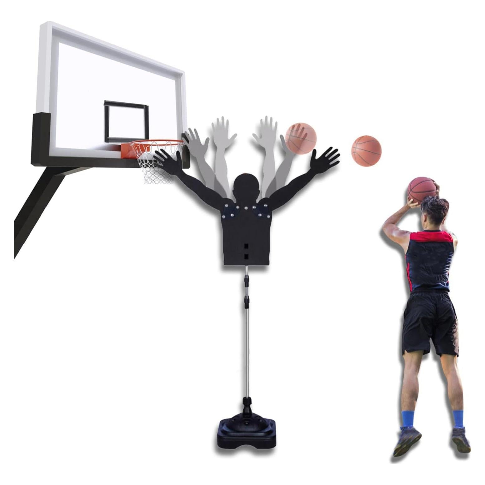 Defensor Dummy de Baloncesto Lvrunben Ajustable 1.65-2.4m