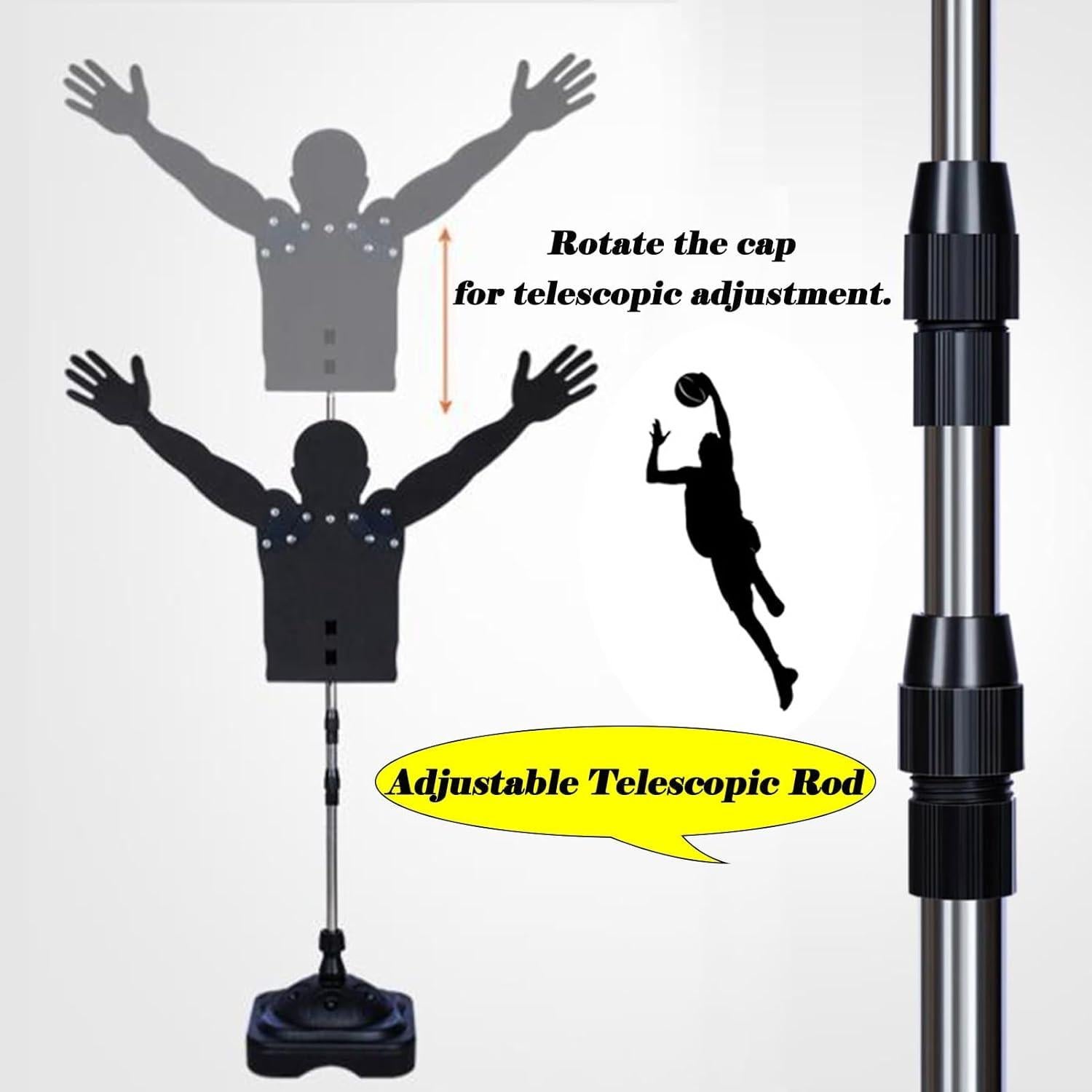 Defensor Dummy de Baloncesto Lvrunben Ajustable 1.65-2.4m