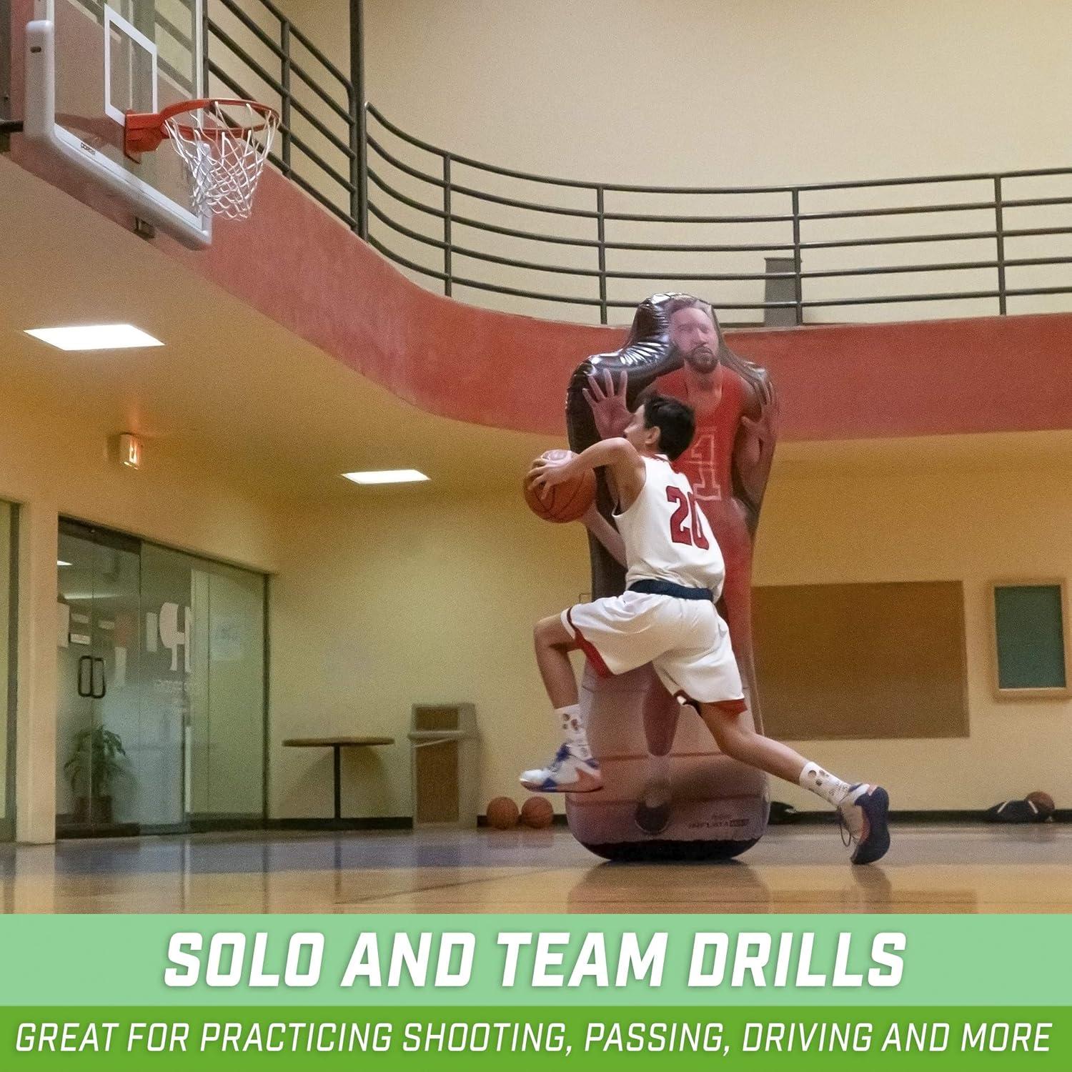 GoSports Inflataman Defensor de Baloncesto 1.83m Entrenamiento