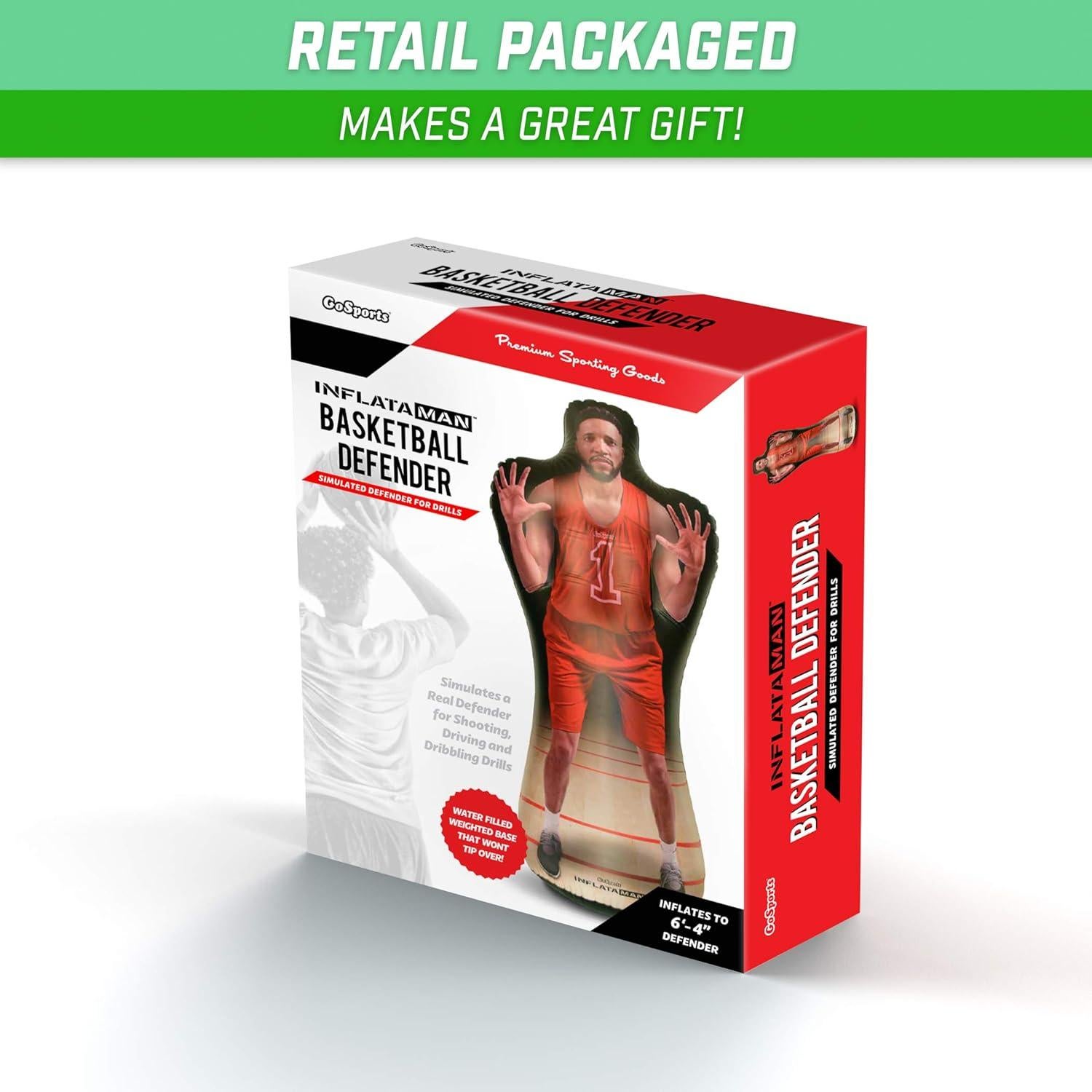 GoSports Inflataman Defensor de Baloncesto 1.83m Entrenamiento
