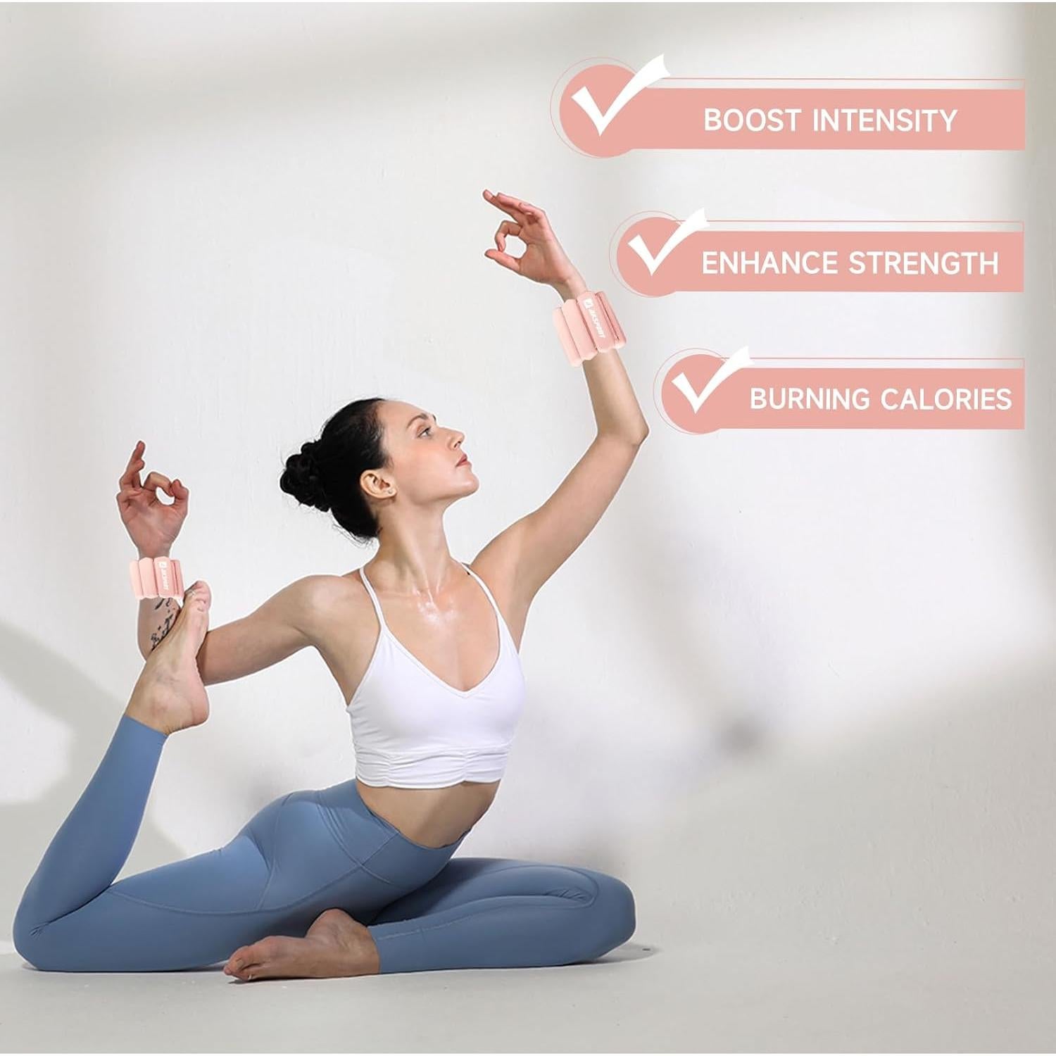 Pesas de Muñeca y Tobillo AKSPORT 0.91 kg Ajustables