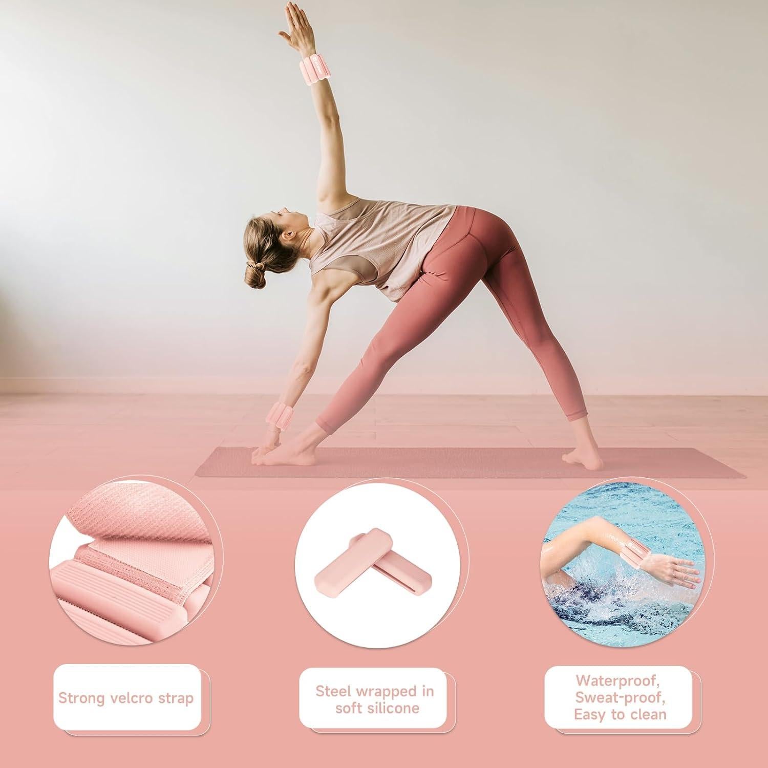 Pesas de Muñeca y Tobillo AKSPORT 0.91 kg Ajustables