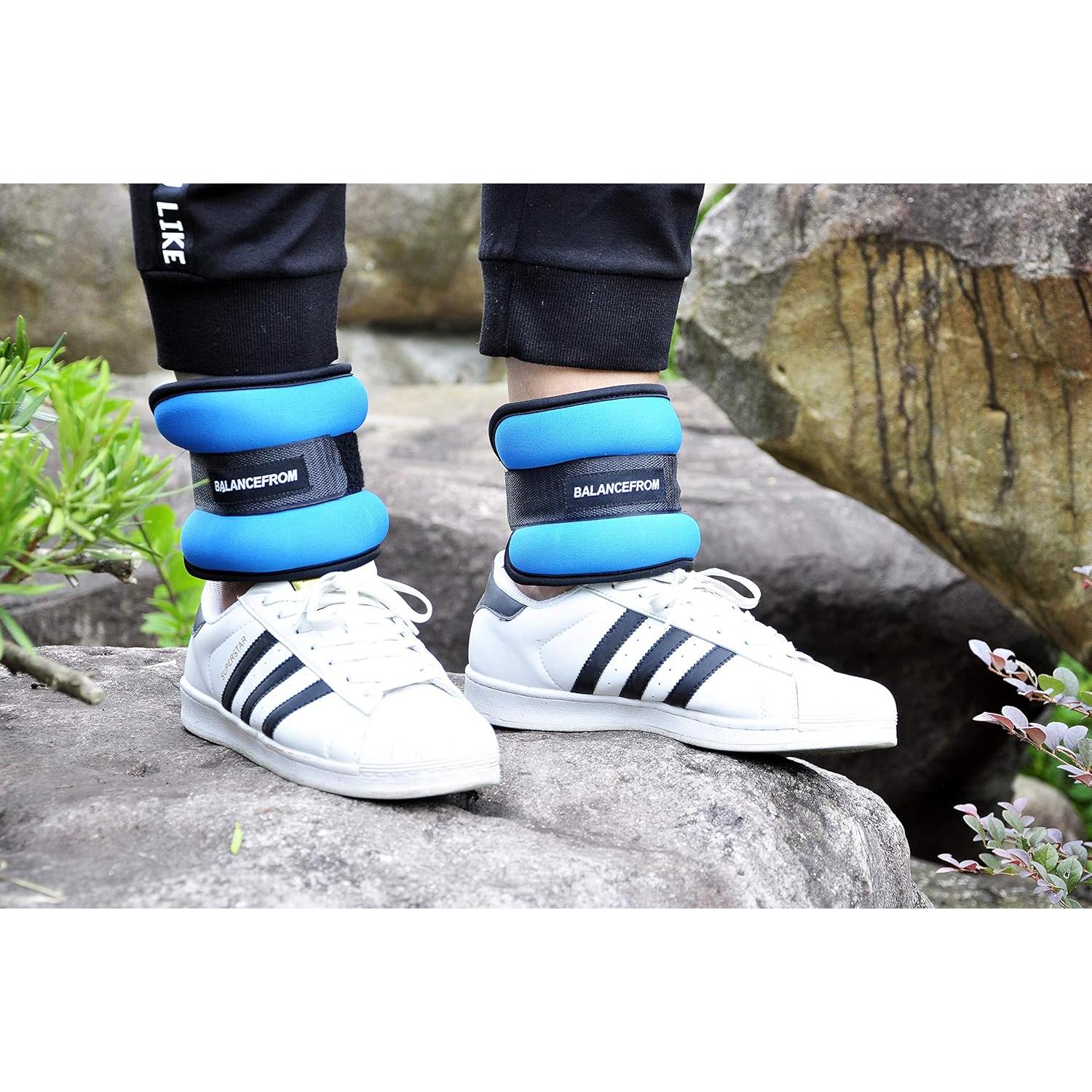 Pesas de Tobillo y Muñeca Fitvids 2-6 kg Ajustables