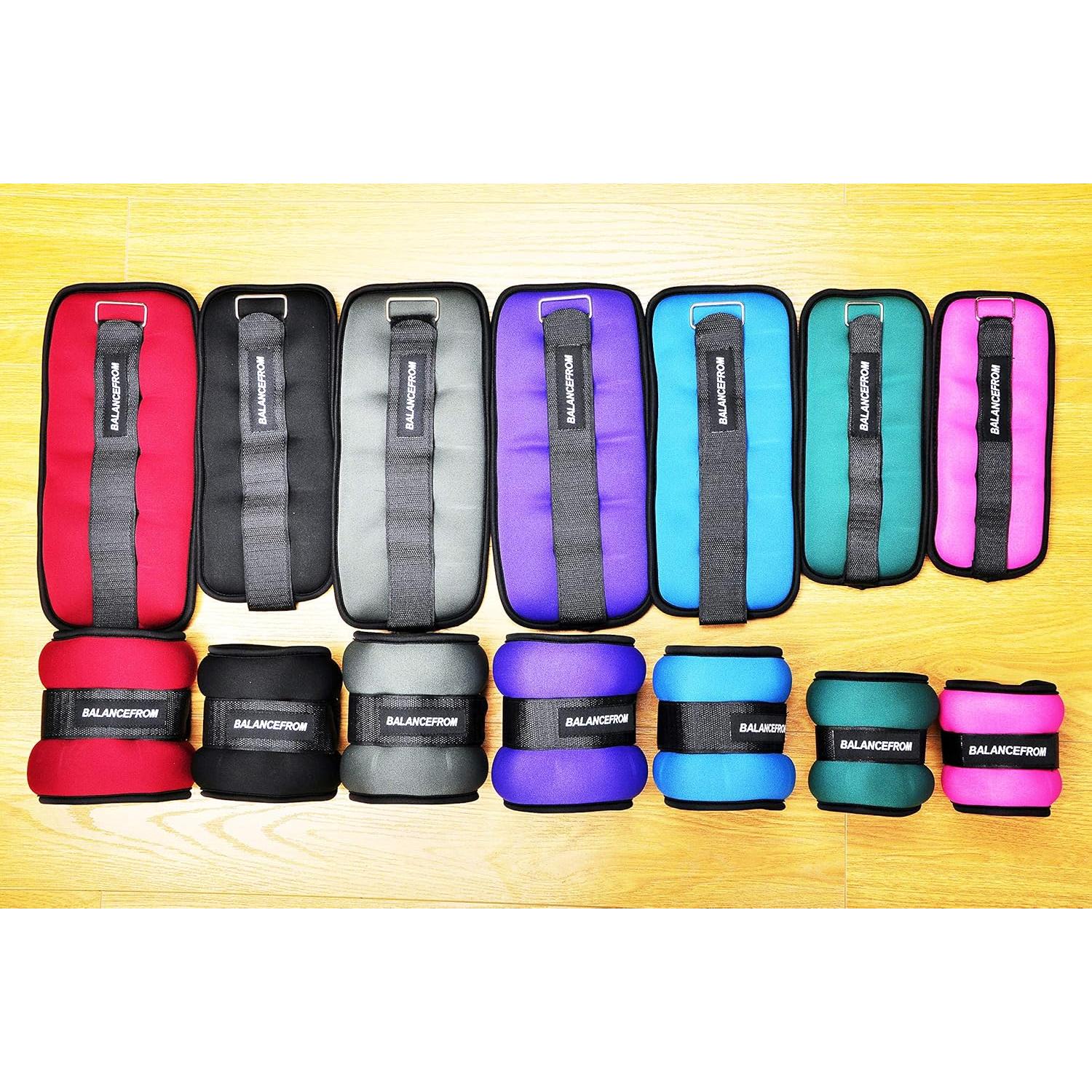 Pesas de Tobillo y Muñeca Fitvids 2-6 kg Ajustables