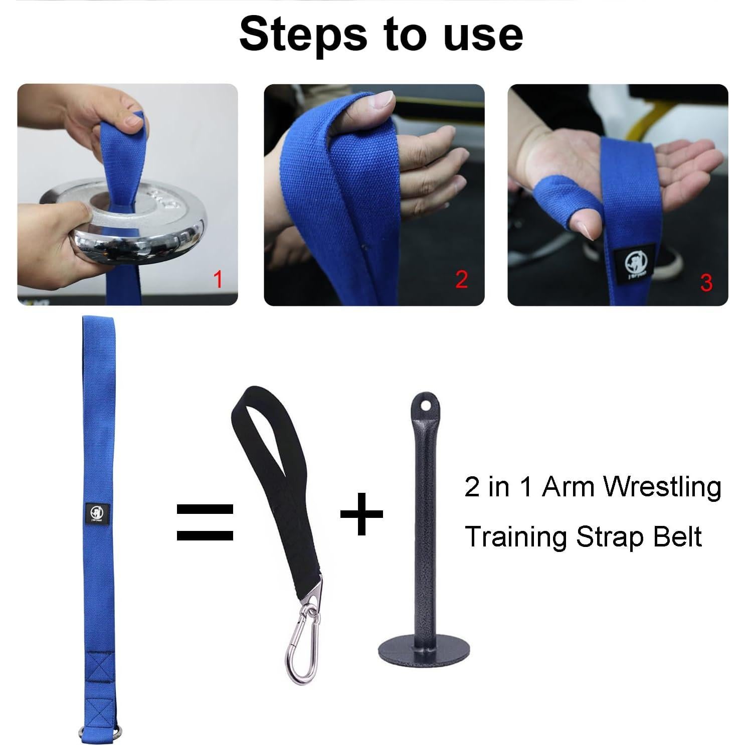 Correa de Entrenamiento J Bryant para Lucha de Brazos - Ejercicios de Muñeca y Bíceps