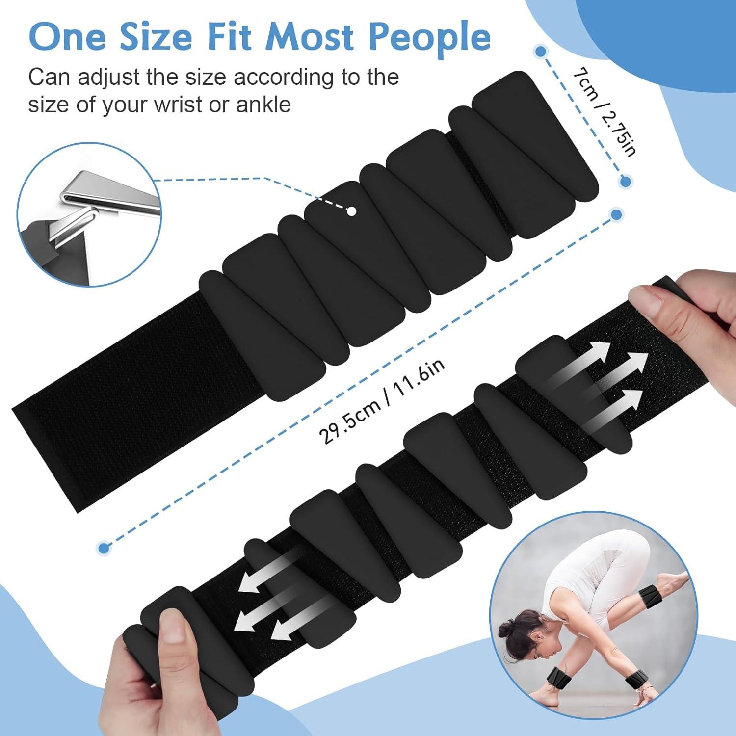 Pesas de Muñeca Ajustables Sdoap 0.45 kg para Yoga y Correr