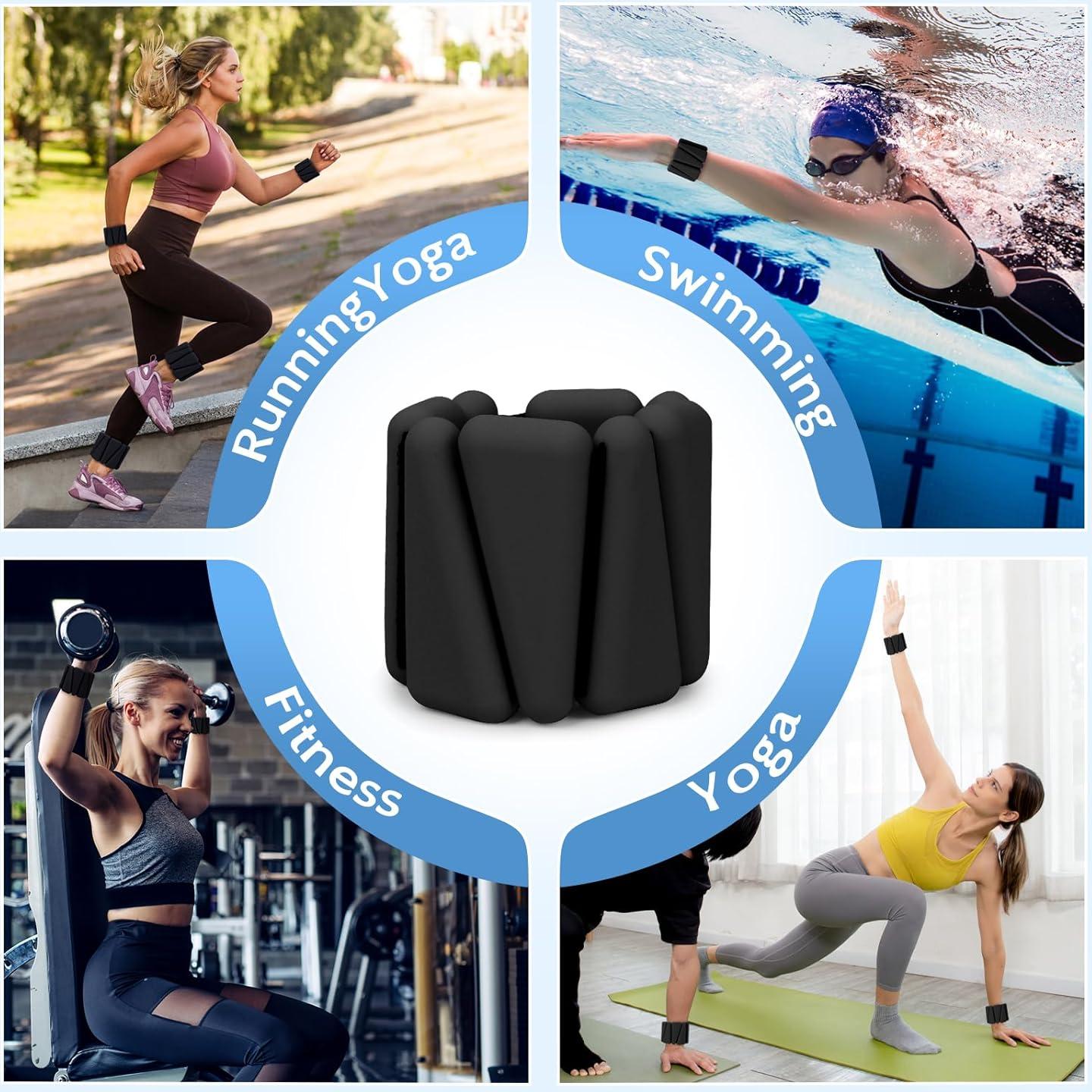 Pesas de Muñeca Ajustables Sdoap 0.45 kg para Yoga y Correr