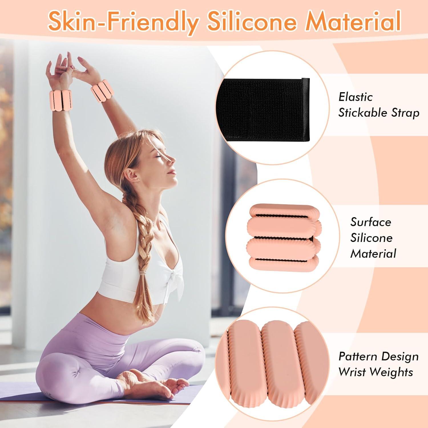 Pesas Ajustables para Muñeca y Tobillo Sdoap 0.91 kg Rosa