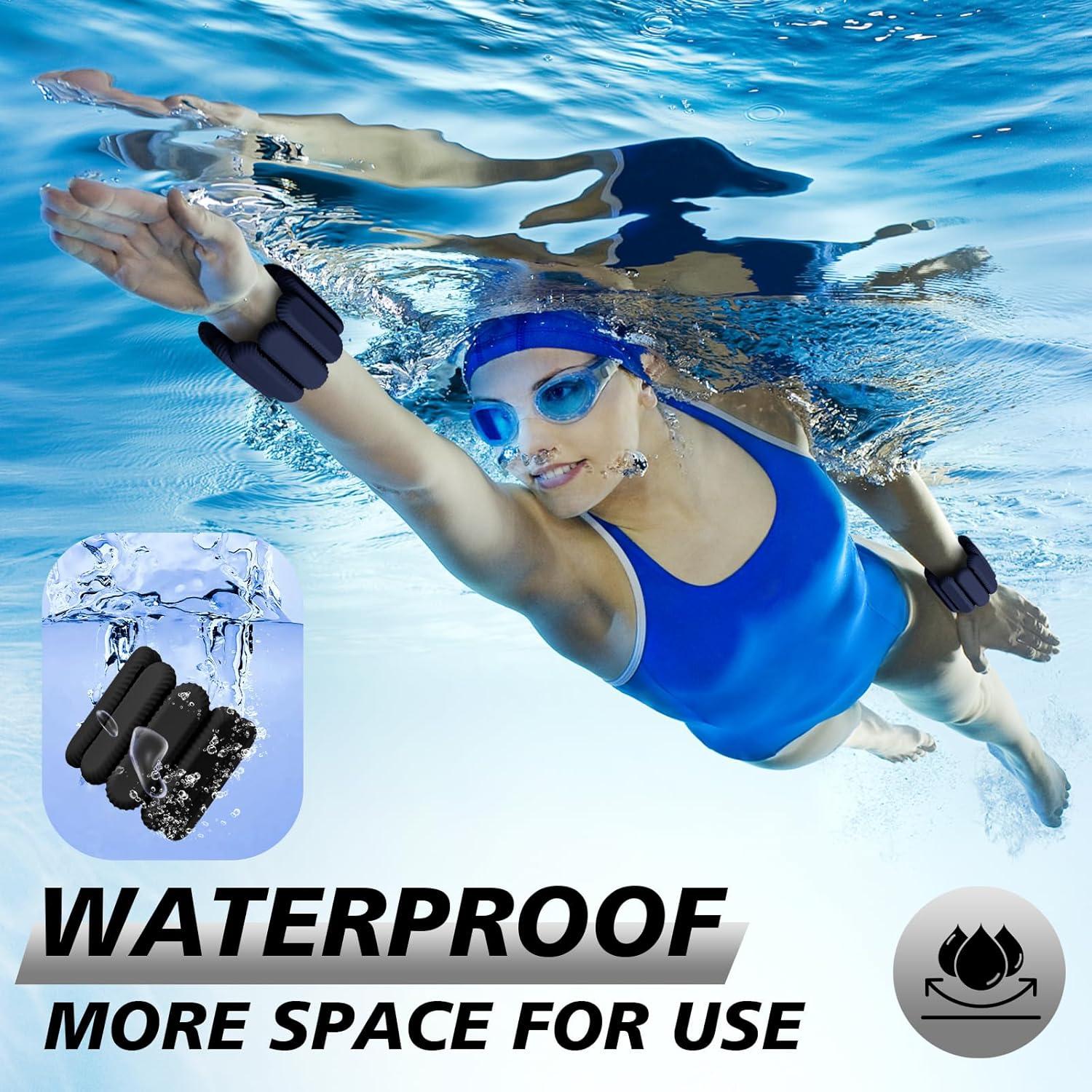 Pesas de Muñeca y Tobillo Lrnvee 0.9 kg Ajustables para Entrenamiento