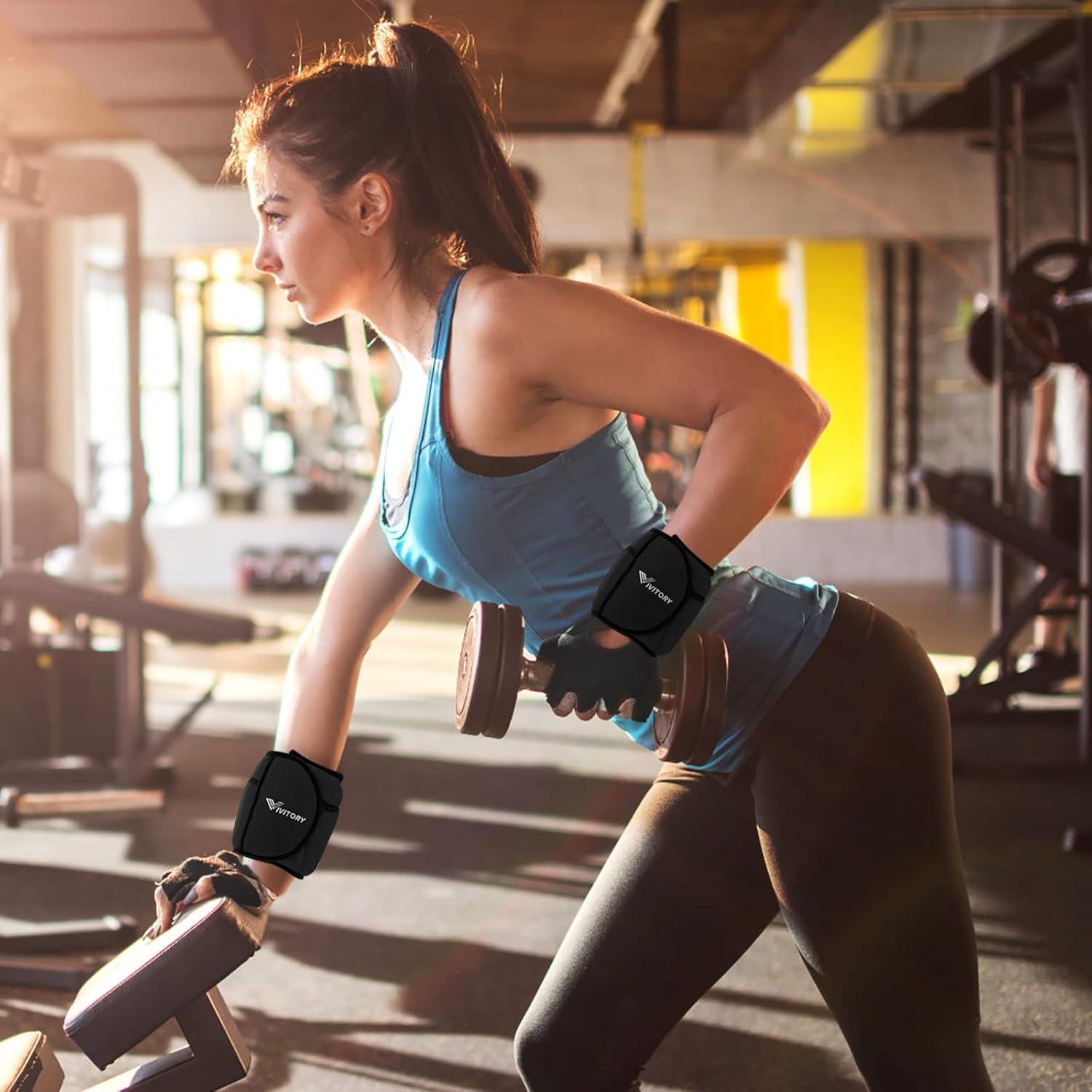 Pesas de Tobillo Ajustables VIVITORY 0.9 a 4.5 kg Rosa