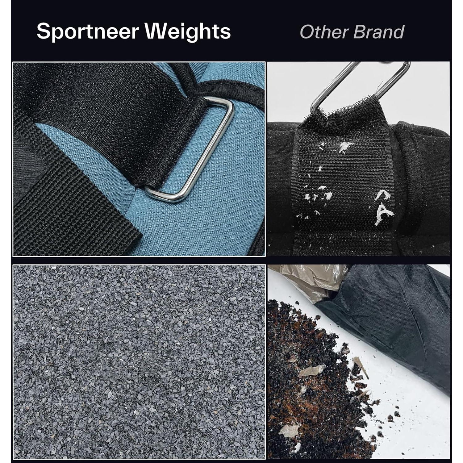 Pesas de Tobillo Ajustables Sportneer 3.18 kg para Entrenamiento